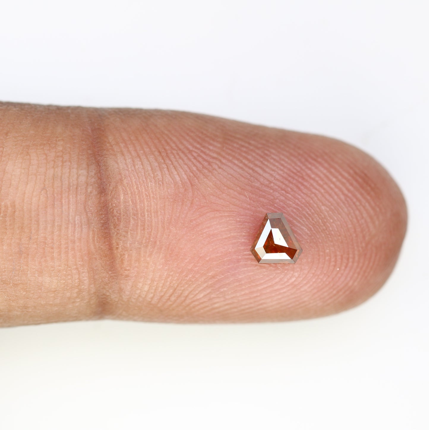 0.39 Carat Triangle Shaped Fancy Red Natural Diamond 4.30 MM | Unique Gemstone for Custom Statement Rings & Bold Fine Jewelry - JayKrishna Diamond
