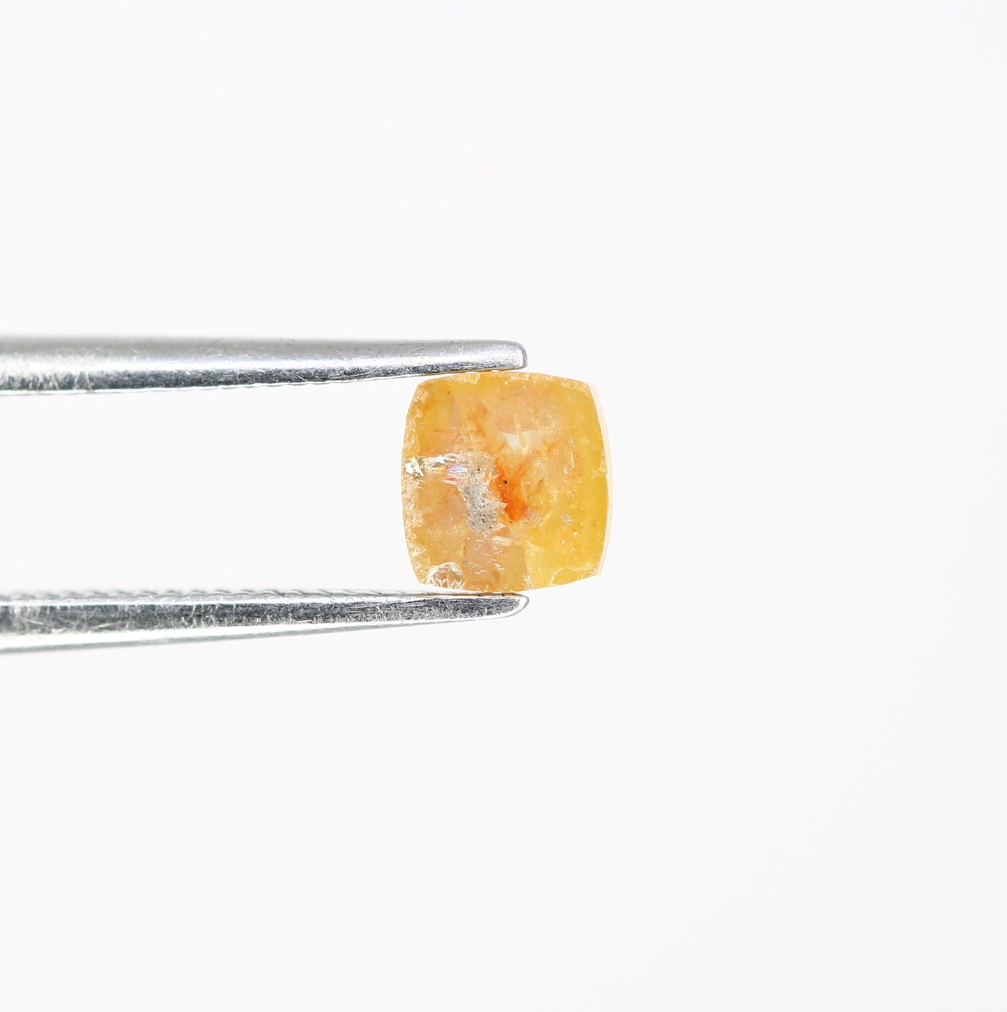 0.48 CT Unique Peach Color 4.70 MM Polished Cushion Shape Diamond For Designer Jewelry - JayKrishna Diamond