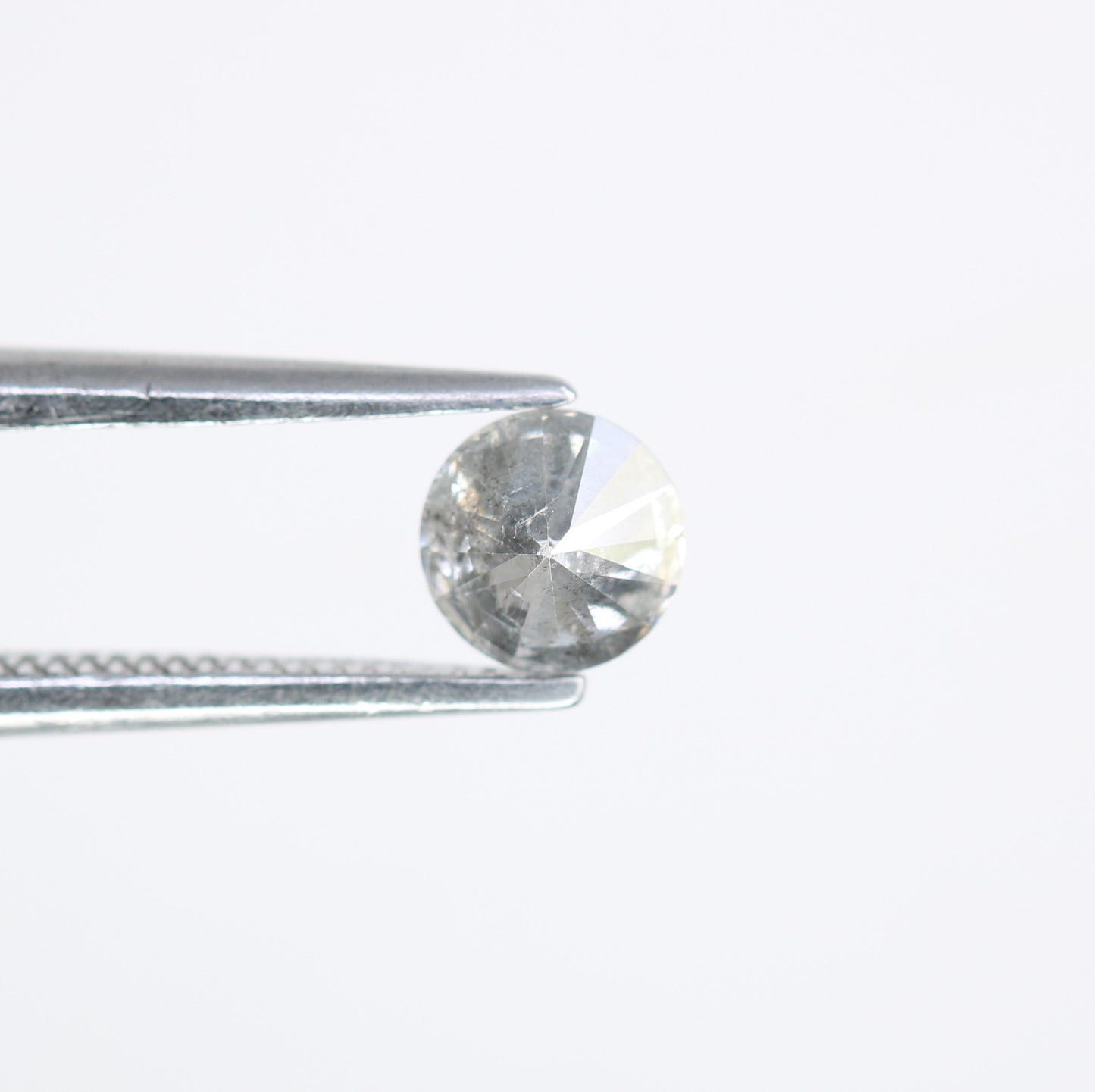 0.41 CT Salt and Pepper Round Brilliant Cut Loose Diamond for Engagement Ring and Fine Jewelry - JayKrishna Diamond