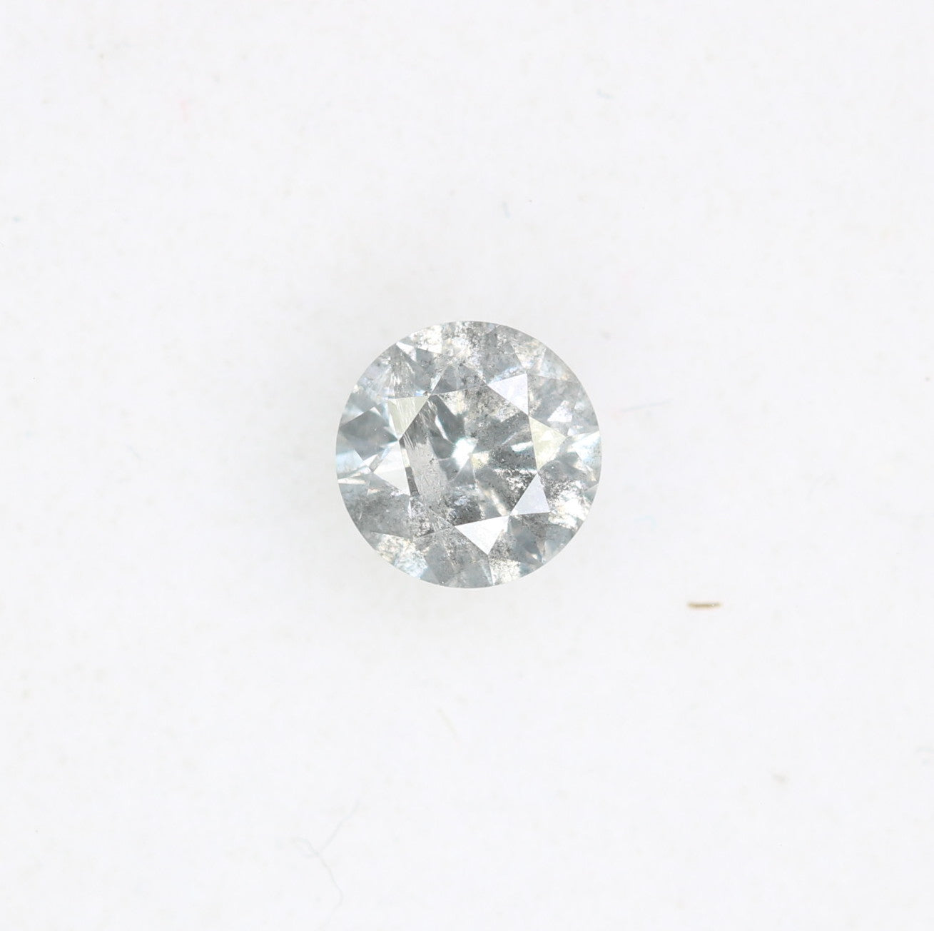 0.41 CT Salt and Pepper Round Brilliant Cut Loose Diamond for Engagement Ring and Fine Jewelry - JayKrishna Diamond