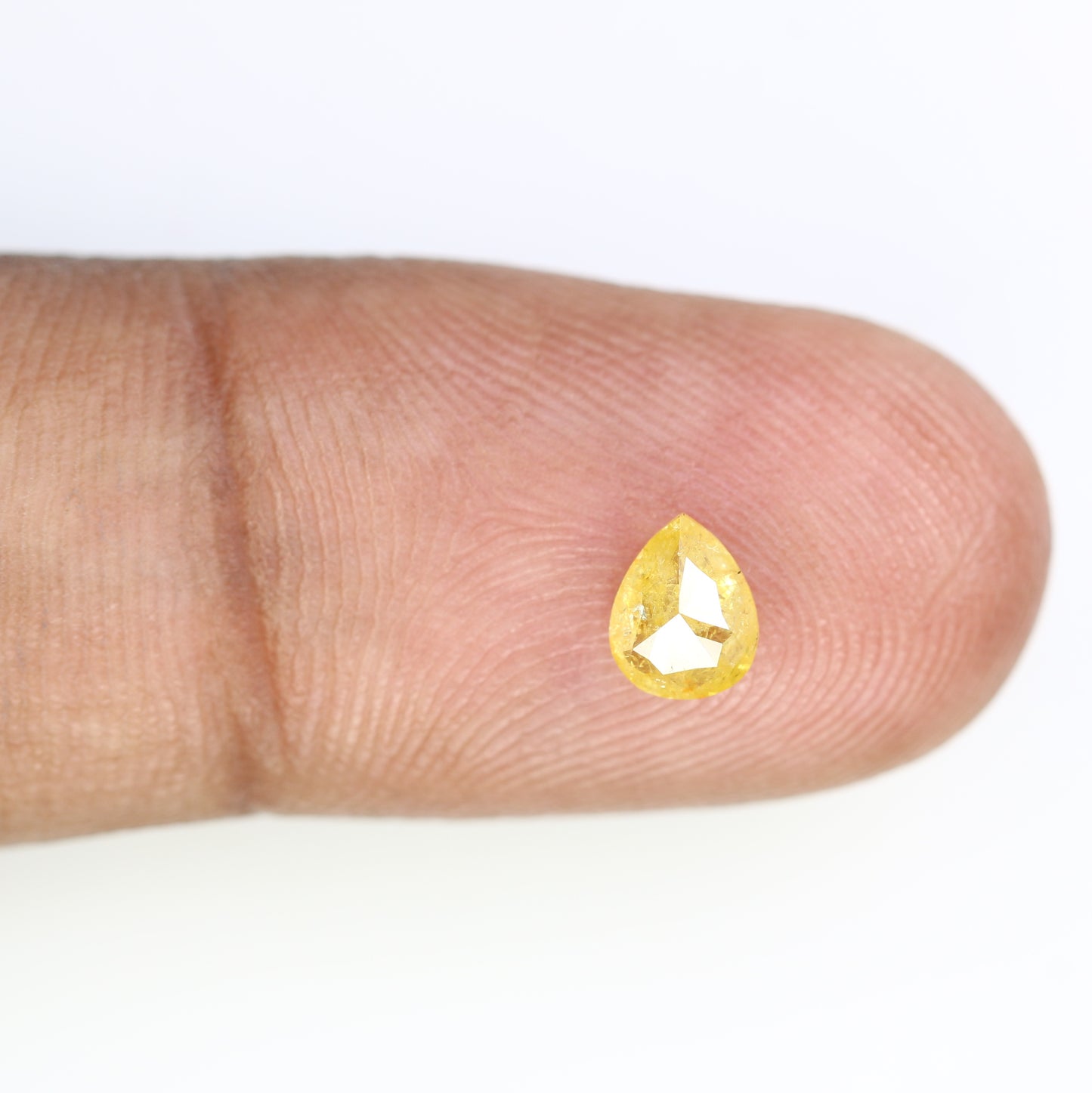 0.53 CT Fancy Yellow Pear Shape 6.00 MM Diamond For Engagement Ring - JayKrishna Diamond
