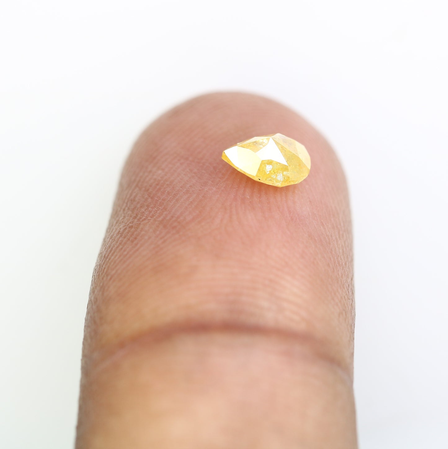 0.53 CT Fancy Yellow Pear Shape 6.00 MM Diamond For Engagement Ring - JayKrishna Diamond