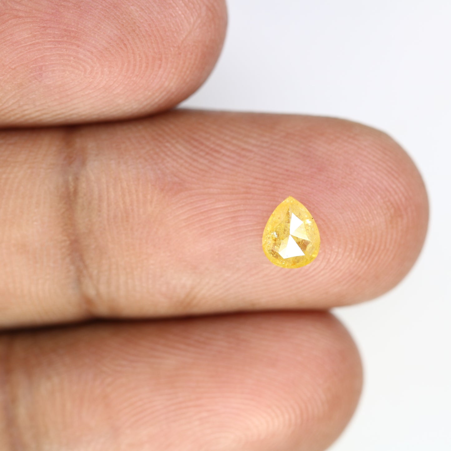 0.53 CT Fancy Yellow Pear Shape 6.00 MM Diamond For Engagement Ring - JayKrishna Diamond