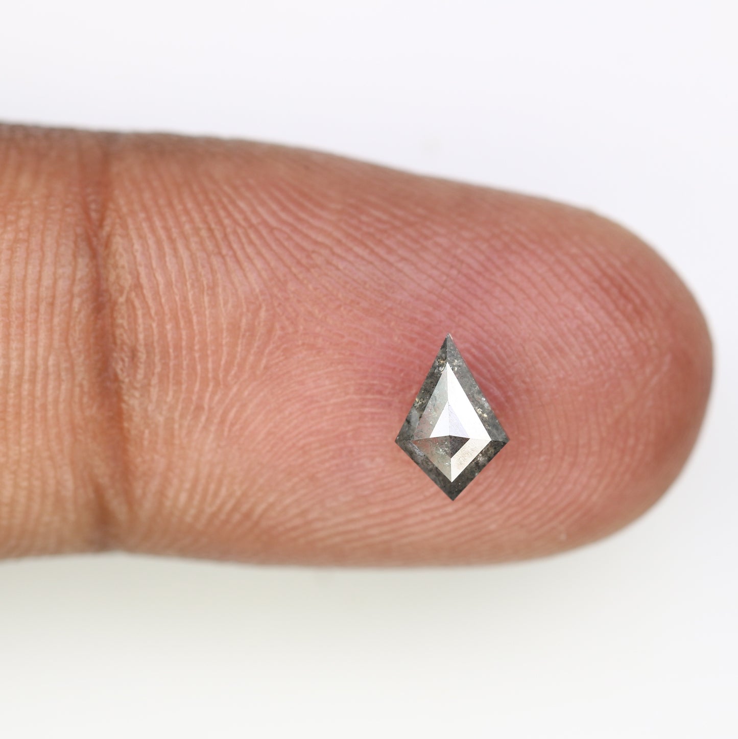 0.49 CT Salt And Pepper Kite Cut Loose Diamond For Engagement Ring - JayKrishna Diamond