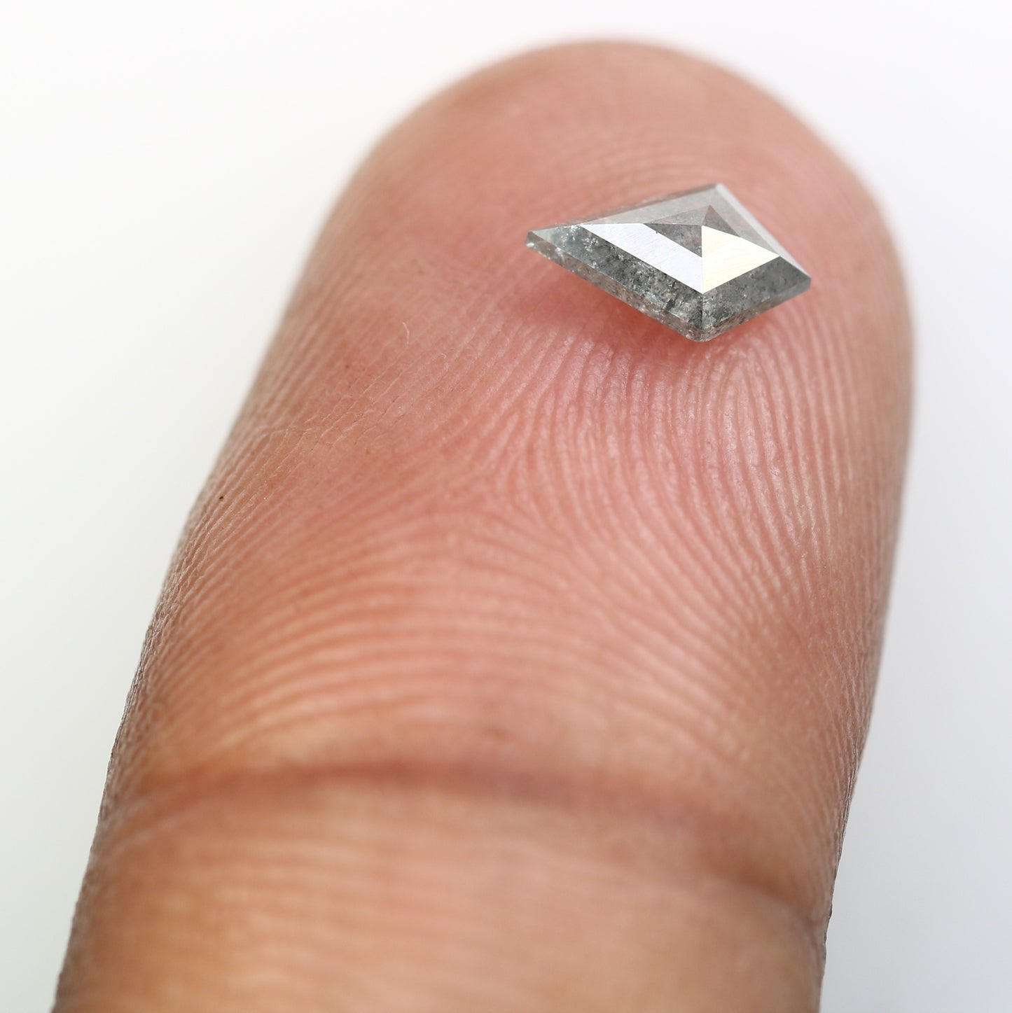 0.49 CT Salt And Pepper Kite Cut Loose Diamond For Engagement Ring - JayKrishna Diamond