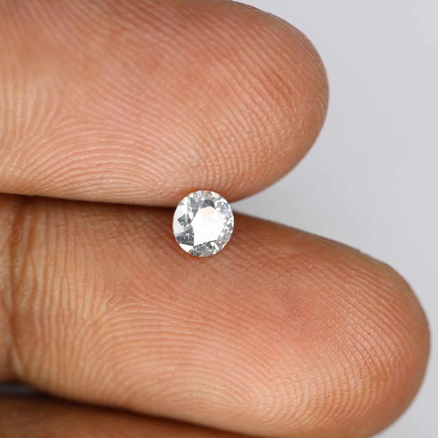 0.39 CT Salt and Pepper Round Brilliant Cut 4.60 x 2.80 MM Diamond for Custom Engagement Rings, Unique Fine Jewelry & Ethical Bridal Jewelry - JayKrishna Diamond