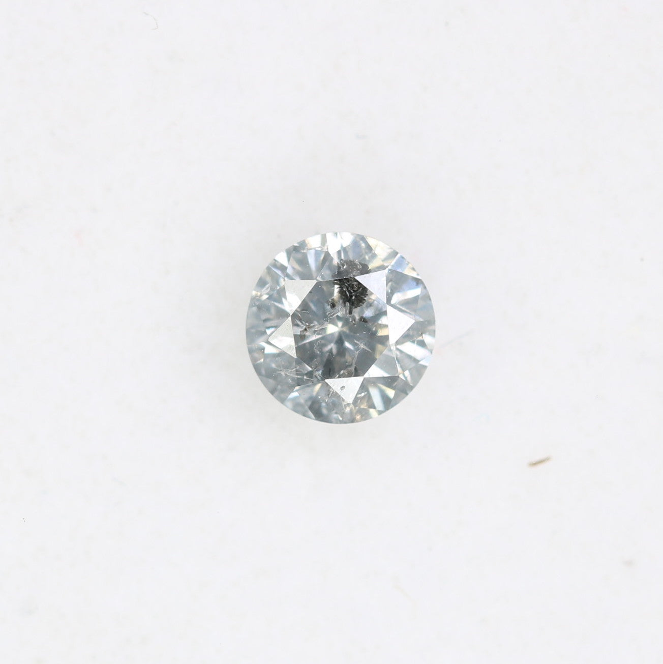 0.39 CT Salt and Pepper Round Brilliant Cut 4.60 x 2.80 MM Diamond for Custom Engagement Rings, Unique Fine Jewelry & Ethical Bridal Jewelry - JayKrishna Diamond