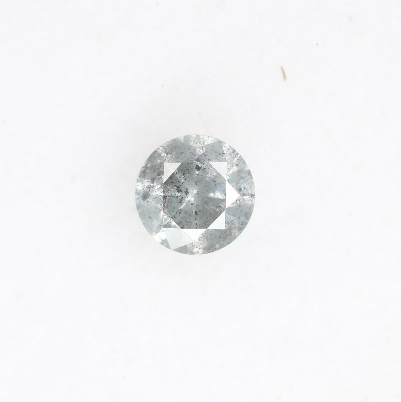 0.40 CT Round Brilliant Cut Salt And Pepper 4.60 x 2.80 MM Diamond For Engagement Ring - JayKrishna Diamond