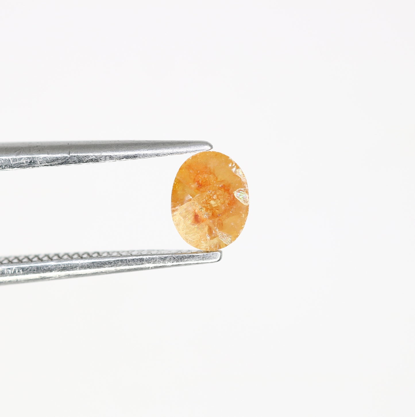 0.39 CT Loose Red 5.10 MM Natural Oval Shape Diamond for Custom Wedding Rings, Unique Engagement Jewelry & Bold Fine Jewelry - JayKrishna Diamond