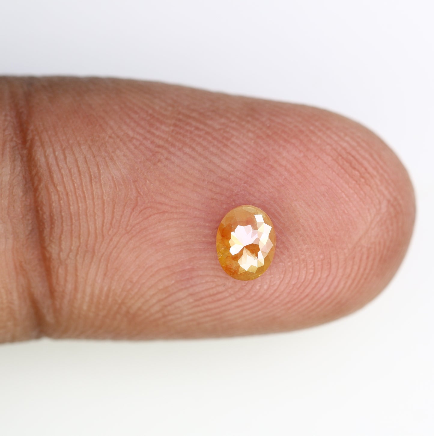 0.39 CT Loose Red 5.10 MM Natural Oval Shape Diamond for Custom Wedding Rings, Unique Engagement Jewelry & Bold Fine Jewelry - JayKrishna Diamond