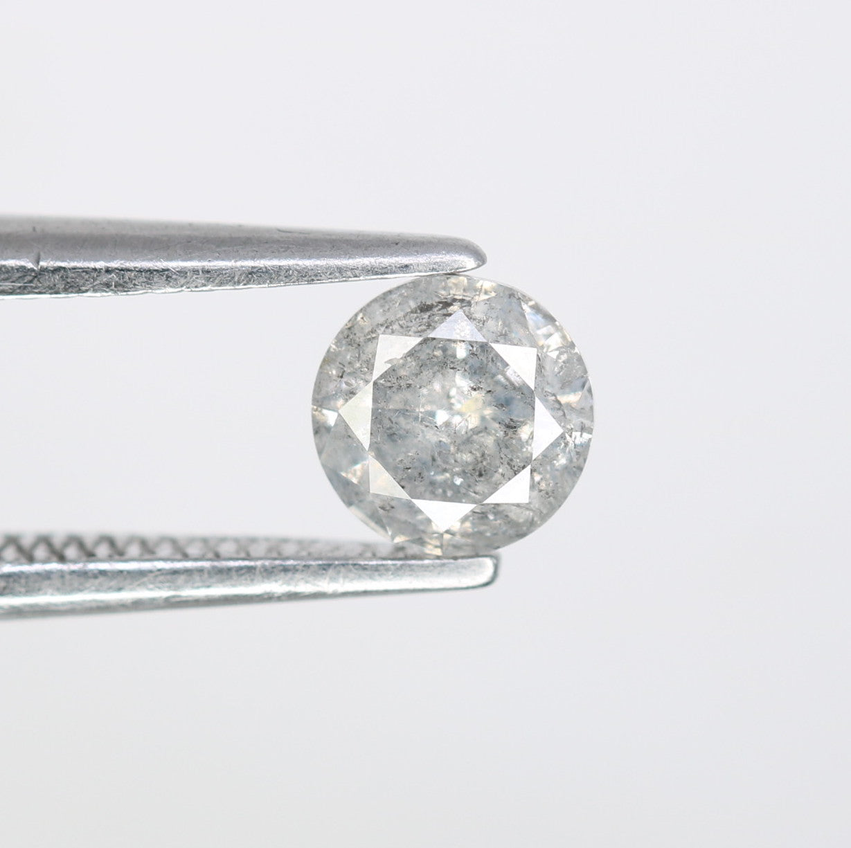 0.39 CT 4.70 MM Natural Loose Round Brilliant Cut Salt and Pepper Diamond for Custom Engagement Rings, Unique Fine Jewelry & Ethical Bridal Jewelry - JayKrishna Diamond