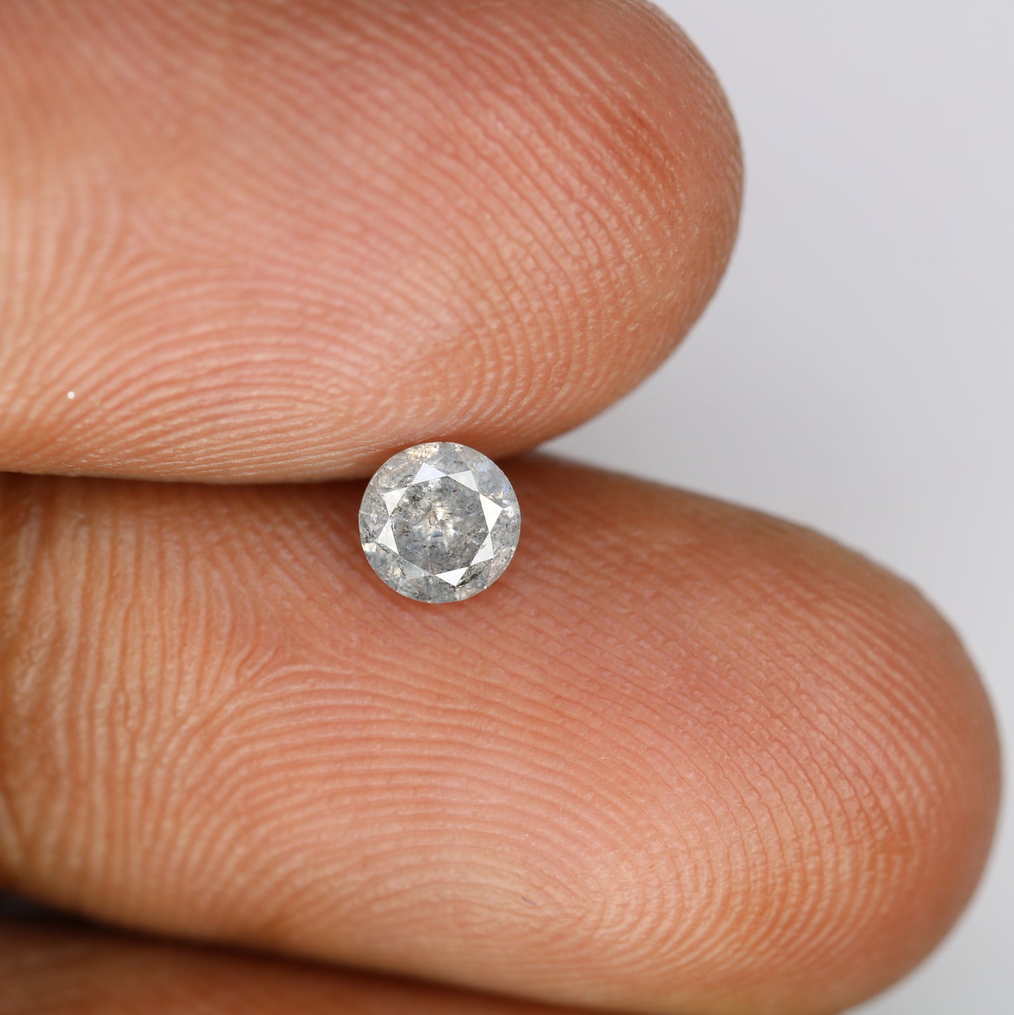 0.39 CT 4.70 MM Natural Loose Round Brilliant Cut Salt and Pepper Diamond for Custom Engagement Rings, Unique Fine Jewelry & Ethical Bridal Jewelry - JayKrishna Diamond
