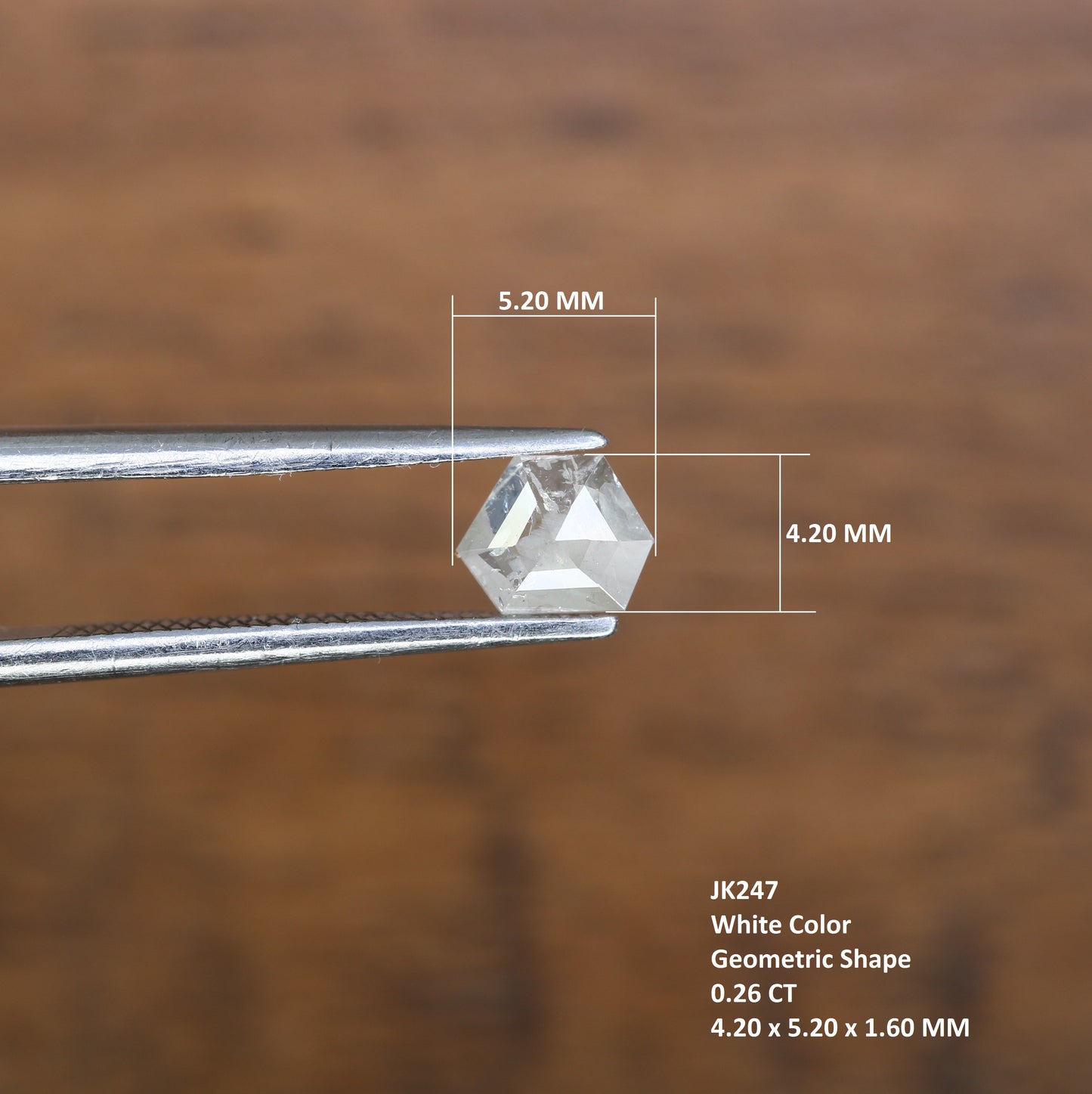 0.26 Carat 4.20 MM White Color Loose Natural Geometric Shape Diamond – Perfect for Wedding Rings | Elegant Geometric Diamond - JayKrishna Diamond