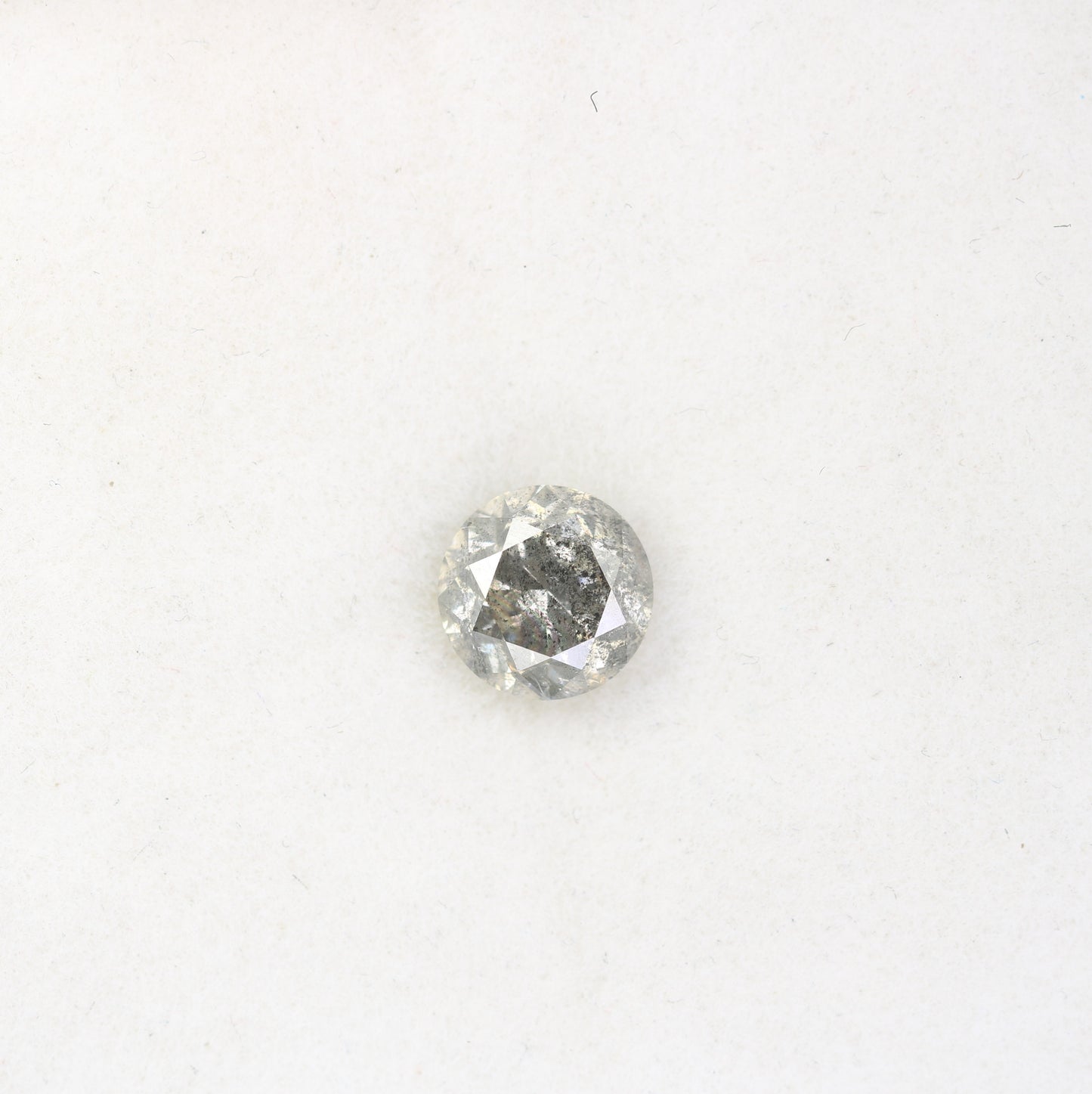 1.12 Carat Round Brilliant Cut Salt And Pepper Diamond For Galaxy Ring - JayKrishna Diamond