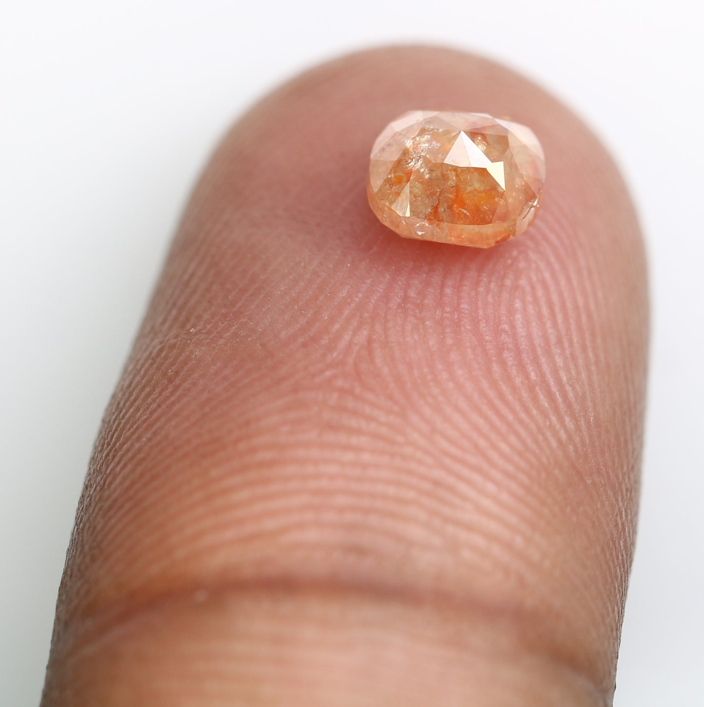 1.07 CT Peach Cushion Shape Loose Diamond For Engagement Ring - JayKrishna Diamond