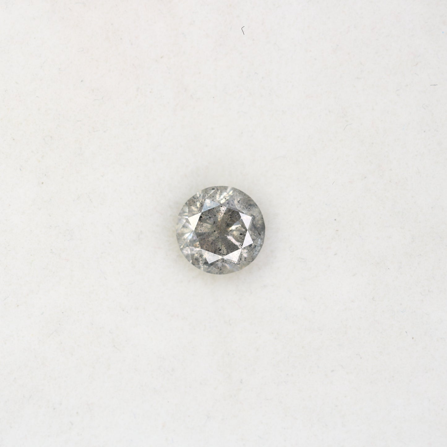 1.04 Carat Loose Salt And Pepper Round Brilliant Cut Diamond - JayKrishna Diamond