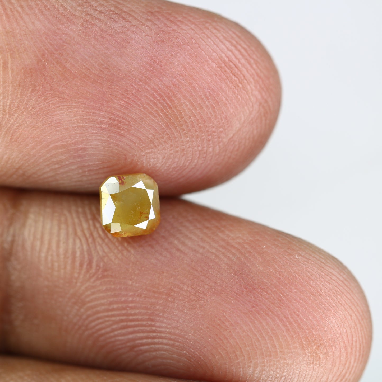 0.86 CT 4.90 MM Fancy Green Cushion Shape Diamond For Fancy Designer Jewelry - JayKrishna Diamond