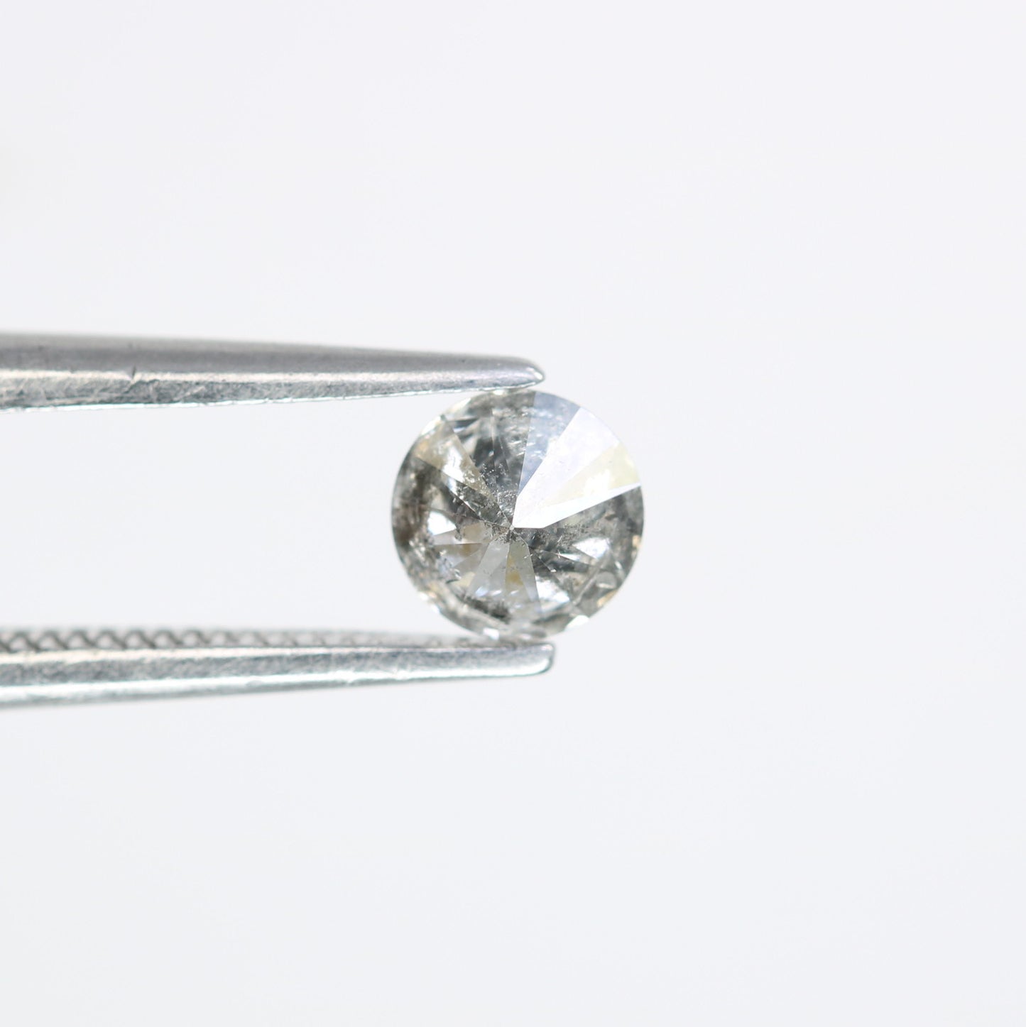 Unique 0.35 CT Salt & Pepper Round Brilliant Cut Diamond | Perfect for Engagement Rings | 4.60 MM - JayKrishna Diamond