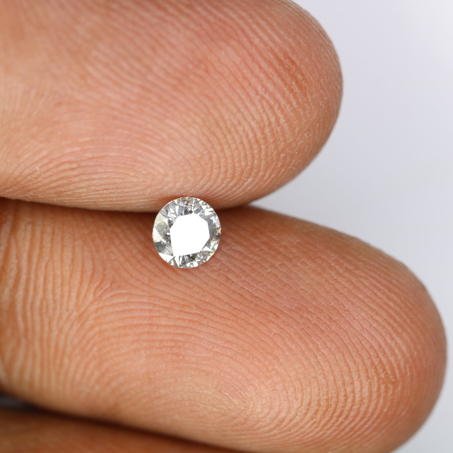 Unique 0.35 CT Salt & Pepper Round Brilliant Cut Diamond | Perfect for Engagement Rings | 4.60 MM - JayKrishna Diamond