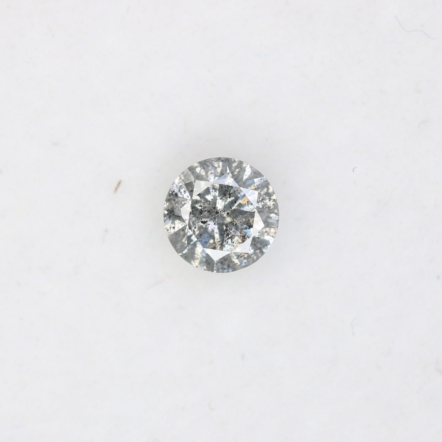 Unique 0.35 CT Salt & Pepper Round Brilliant Cut Diamond | Perfect for Engagement Rings | 4.50 MM - JayKrishna Diamond
