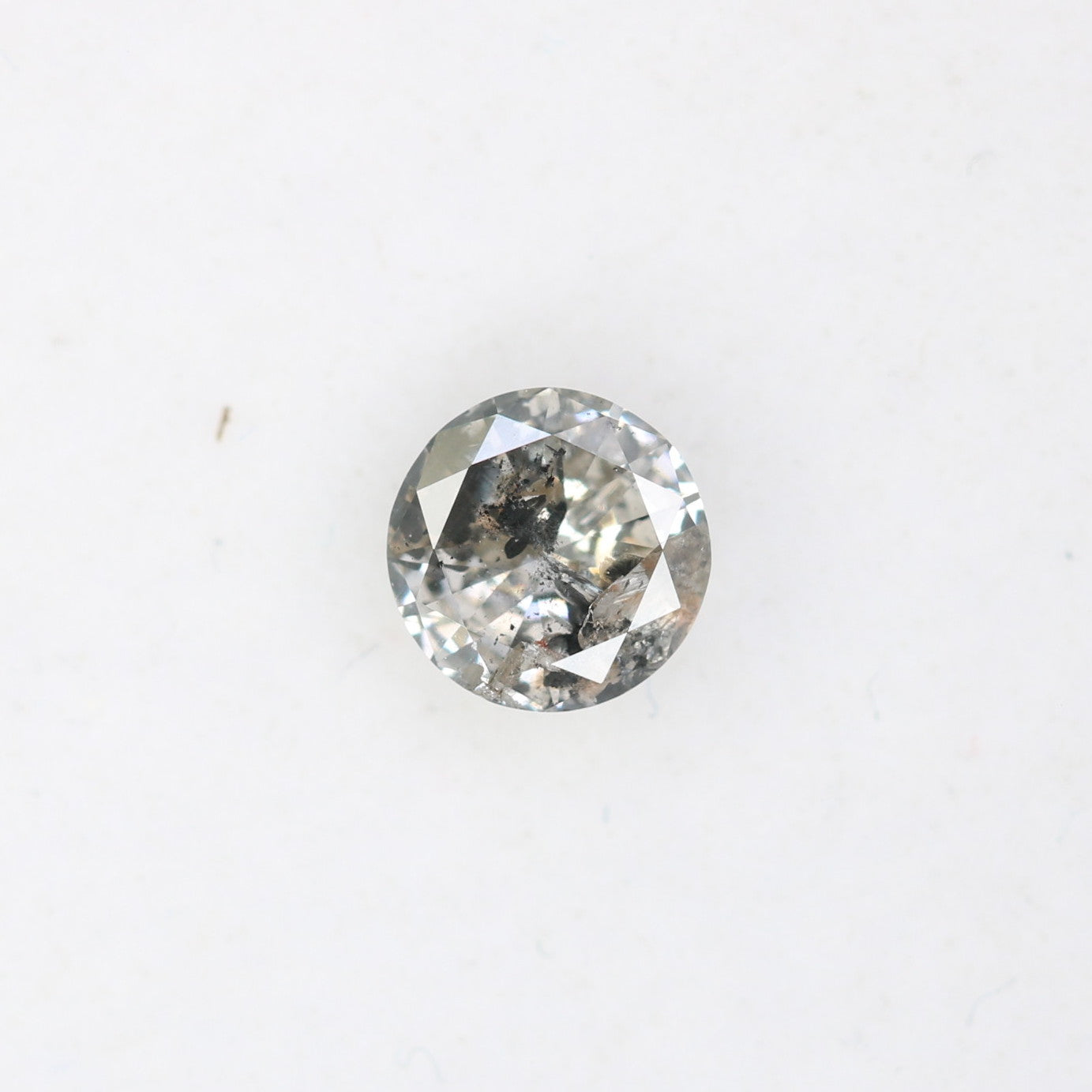 0.40 CT 5.00 x 2.40 MM Round Brilliant Cut Salt and Pepper Diamond for Custom Engagement Rings, Unique Fine Jewelry & Ethical Bridal Jewelry - JayKrishna Diamond