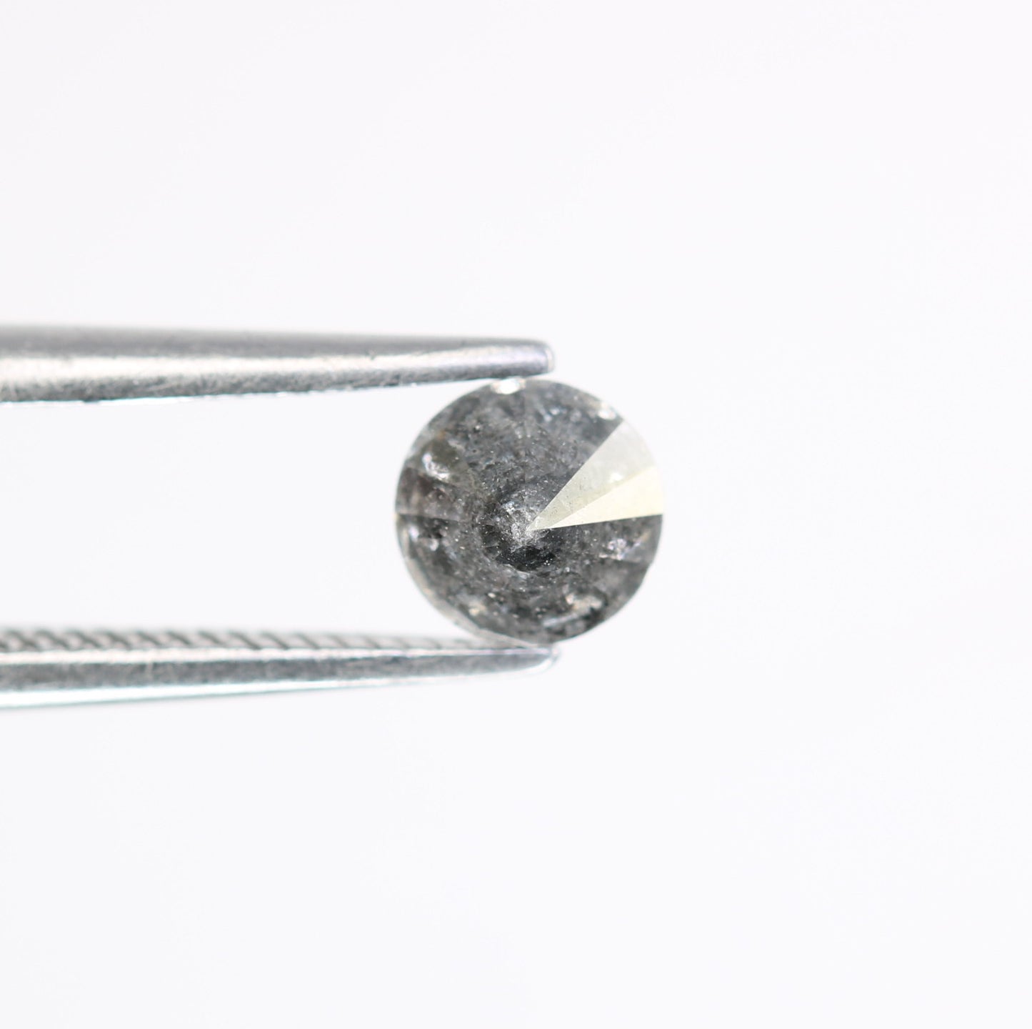 0.49 CT 4.70 MM Salt And Pepper Natural Round Brilliant Cut Diamond For Engagement Ring - JayKrishna Diamond