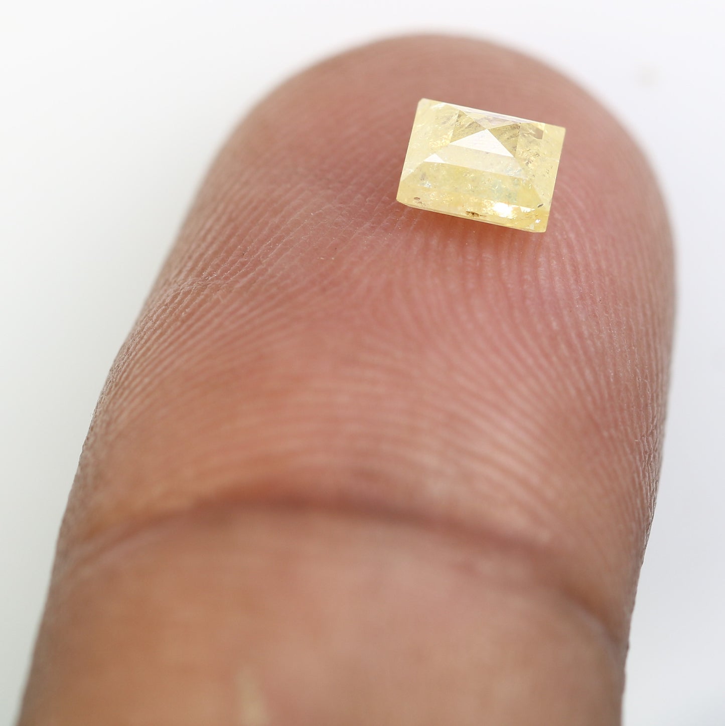 0.66 CT 4.80 MM Rectangle Shape Light Yellow Fancy Diamond for Engagement Ring - Unique Gemstone for Custom Bridal Jewelry Designs - JayKrishna Diamond