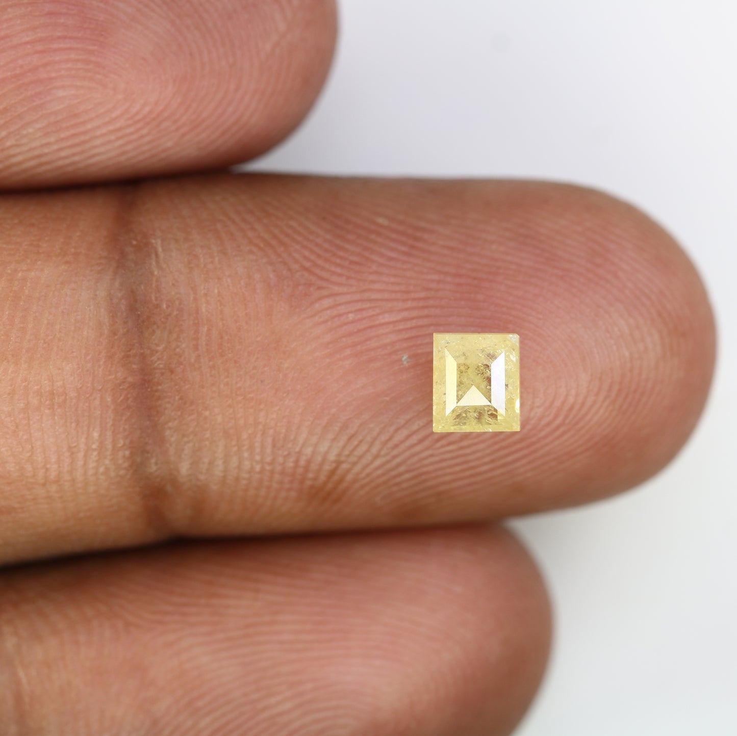 0.66 CT 4.80 MM Rectangle Shape Light Yellow Fancy Diamond for Engagement Ring - Unique Gemstone for Custom Bridal Jewelry Designs - JayKrishna Diamond