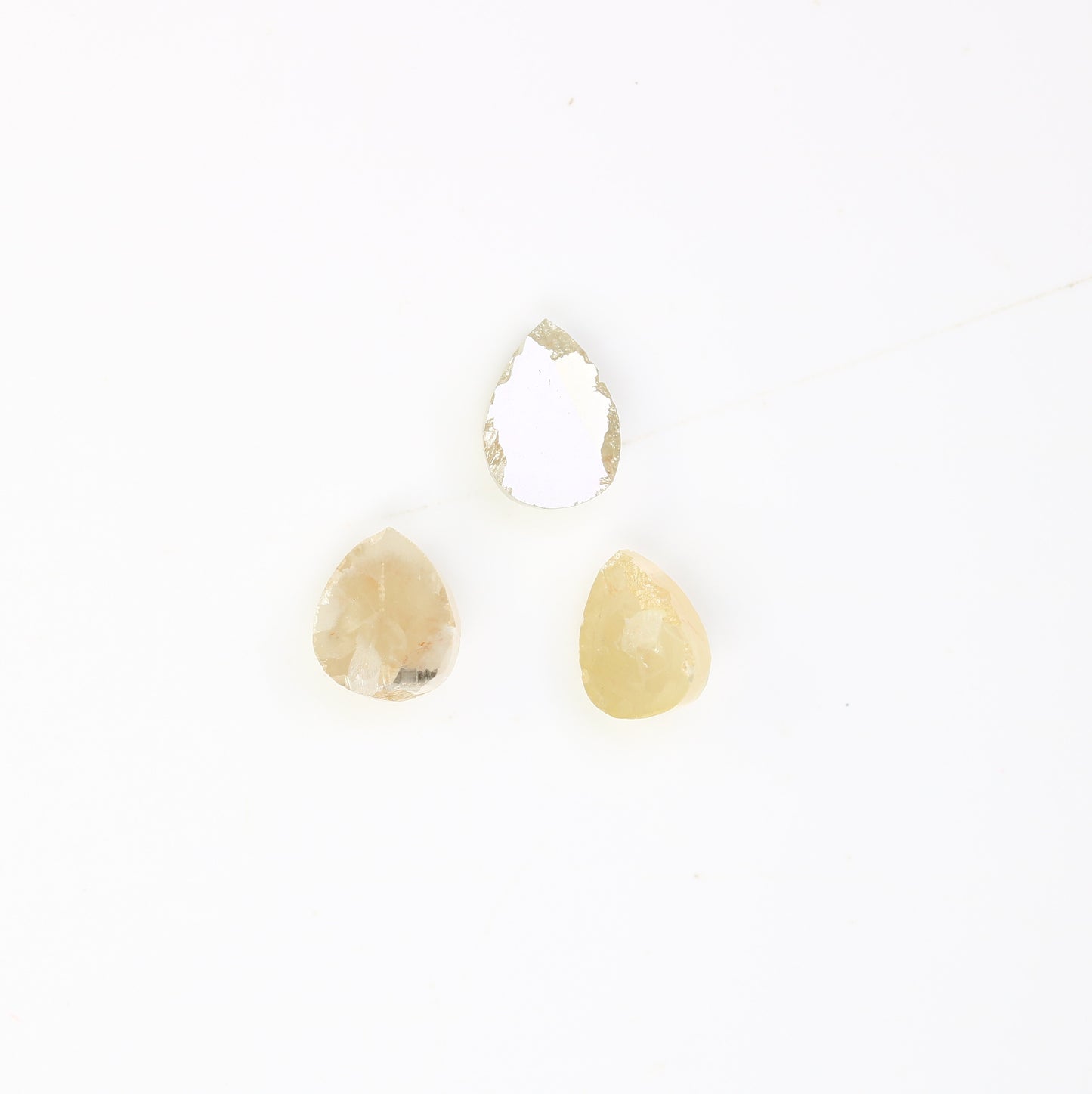 1.42 CT Natural Peach Loose Pear Cut 5.10 MM Diamond For Wedding Band - JayKrishna Diamond