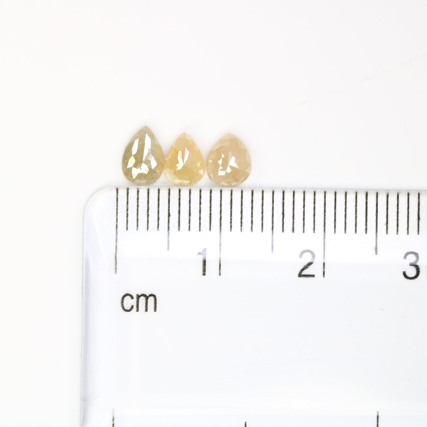 1.42 CT Natural Peach Loose Pear Cut 5.10 MM Diamond For Wedding Band - JayKrishna Diamond