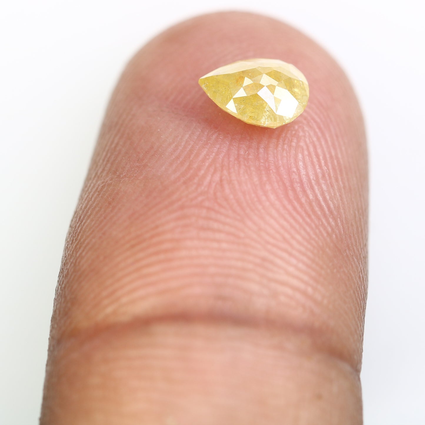 0.71 Natural Yellow Loose Pear Cut Diamond For Galaxy Ring - JayKrishna Diamond