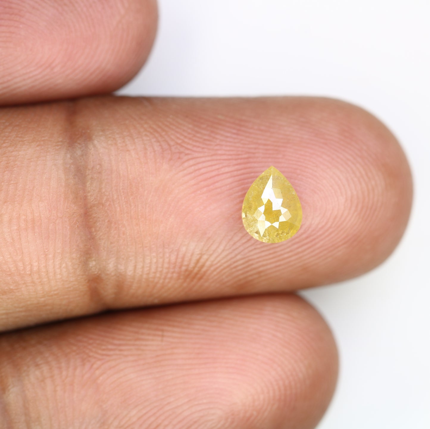 0.71 Natural Yellow Loose Pear Cut Diamond For Galaxy Ring - JayKrishna Diamond