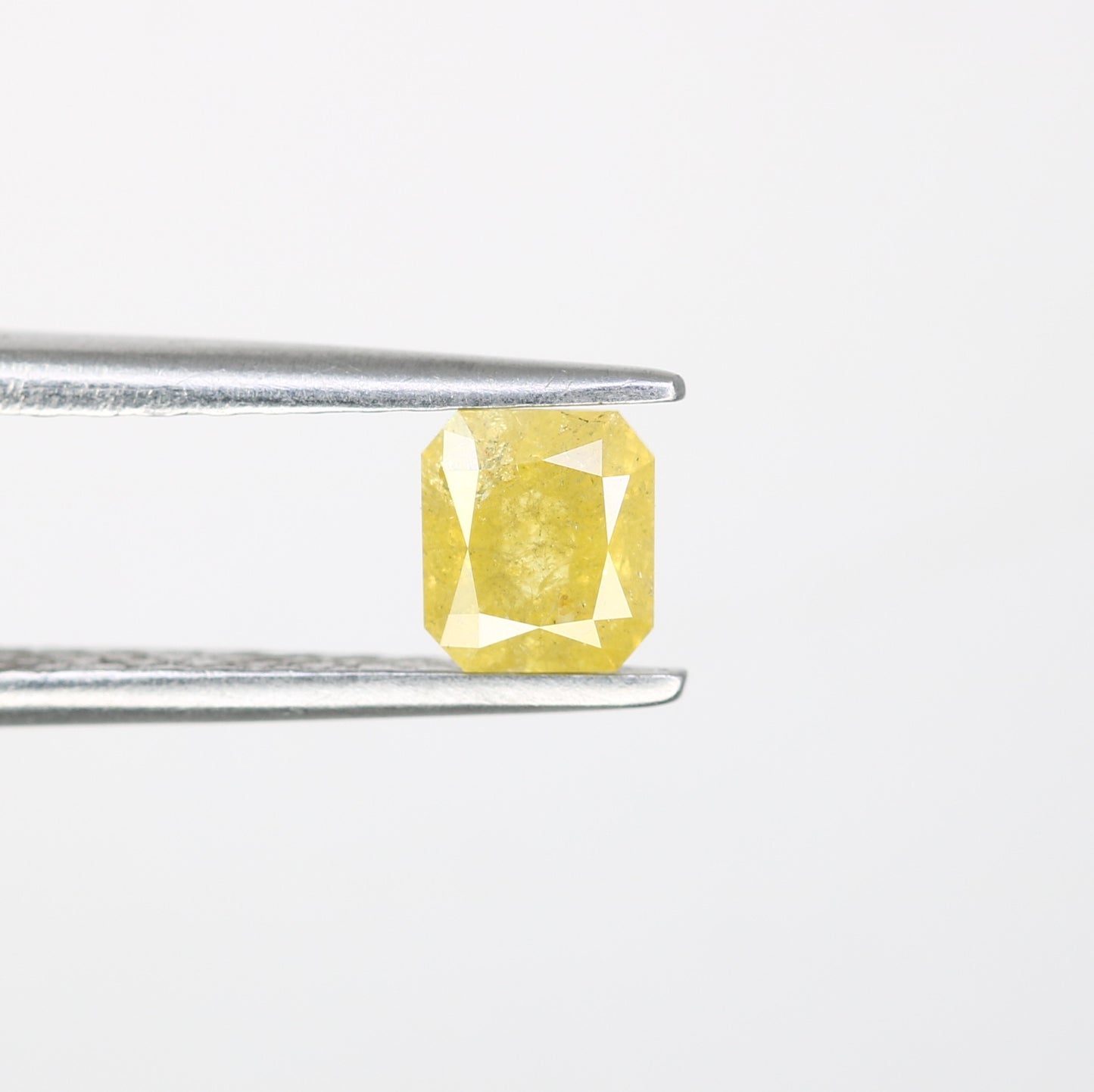 0.53 CT Asscher Shape Yellow Diamond For Engagement Ring - JayKrishna Diamond