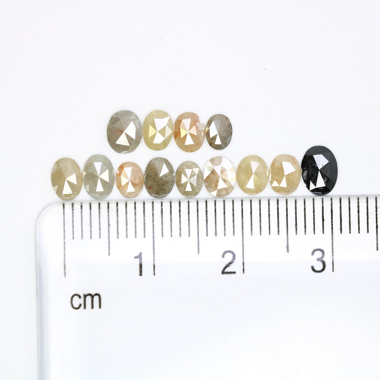 2.08 CT Loose Multi Color Oval Cut Natural 4.00 MM Diamond For Engagement Ring - JayKrishna Diamond