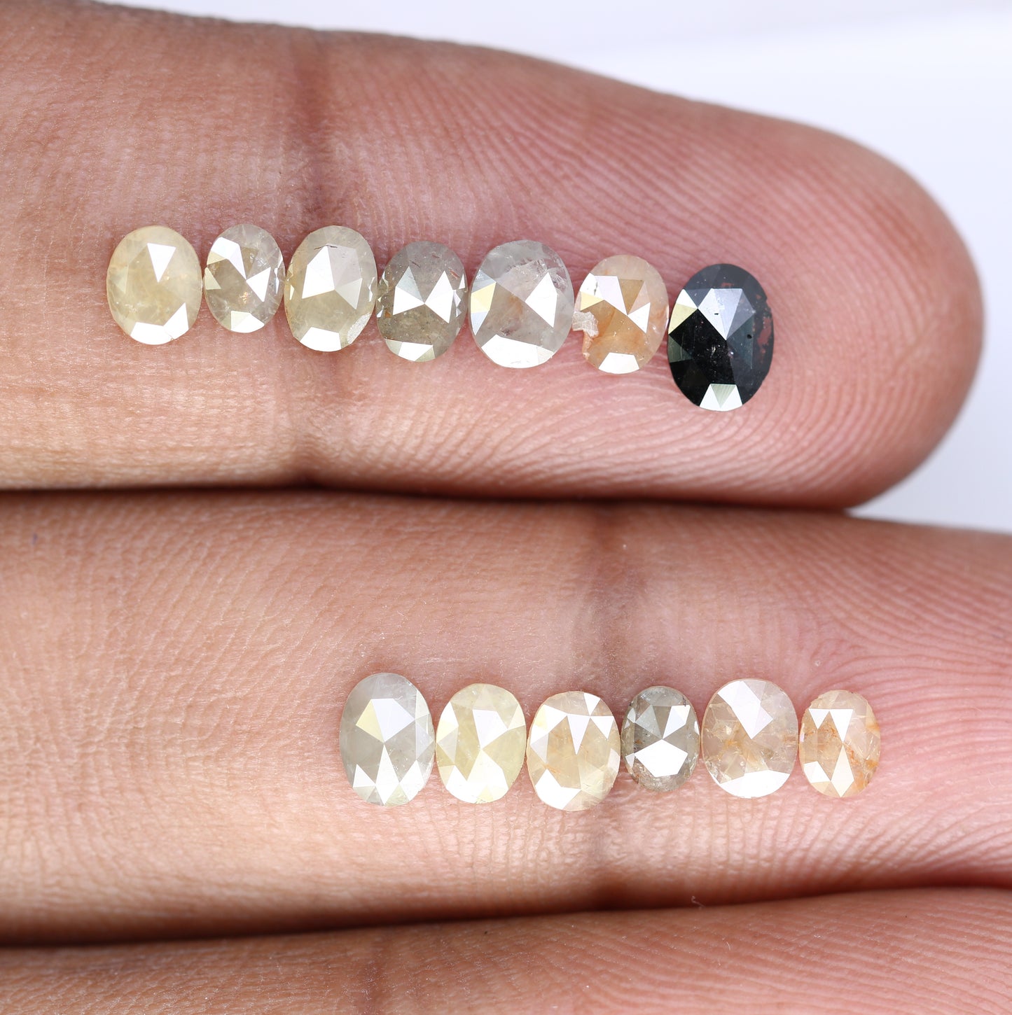 2.08 CT Loose Multi Color Oval Cut Natural 4.00 MM Diamond For Engagement Ring - JayKrishna Diamond