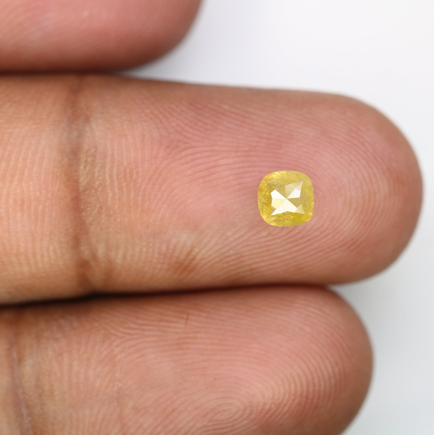 0.70 CT Cushion Shape Yellow Loose Diamond For Engagement Ring - JayKrishna Diamond