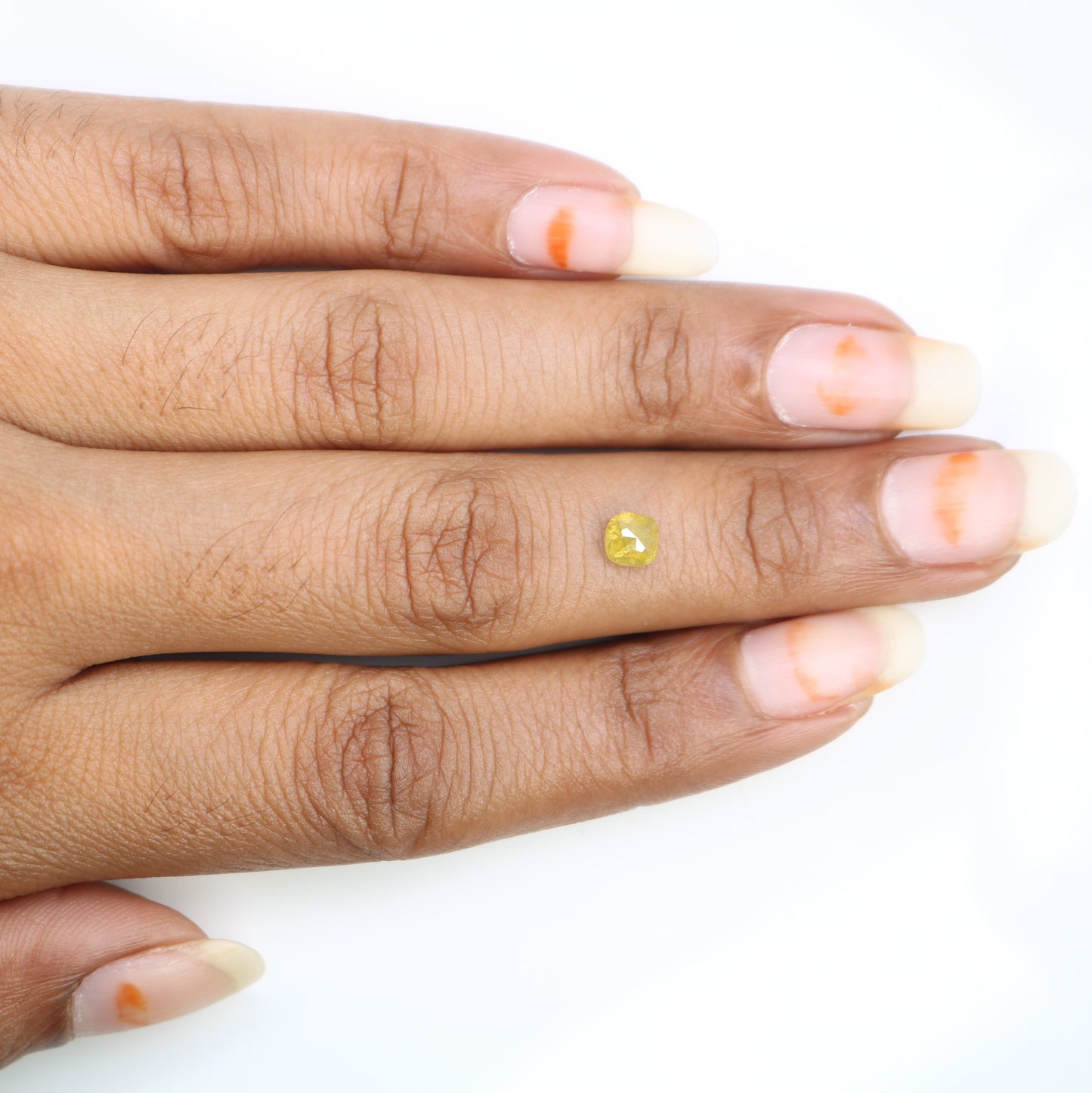 0.70 CT Cushion Shape Yellow Loose Diamond For Engagement Ring - JayKrishna Diamond