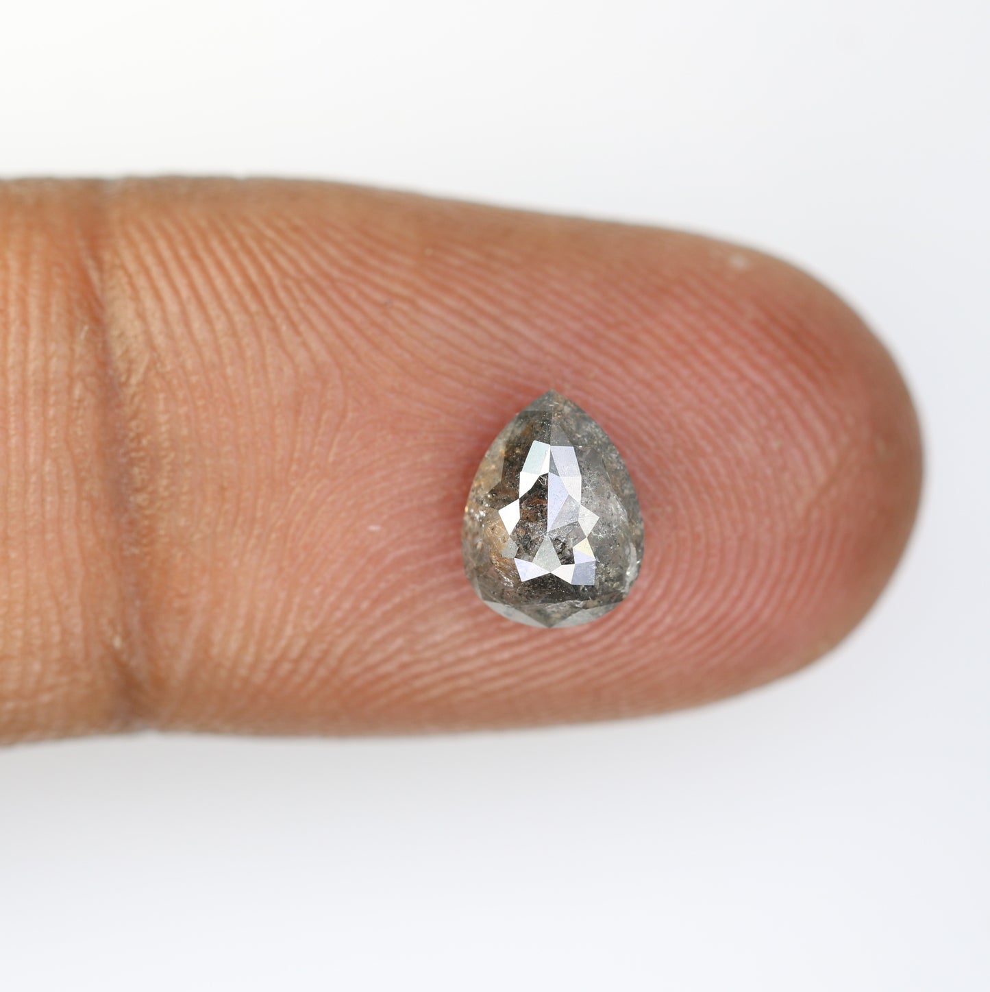 1.49 Carat Natural Loose And Pepper Pear Shaped Diamond Ring - JayKrishna Diamond