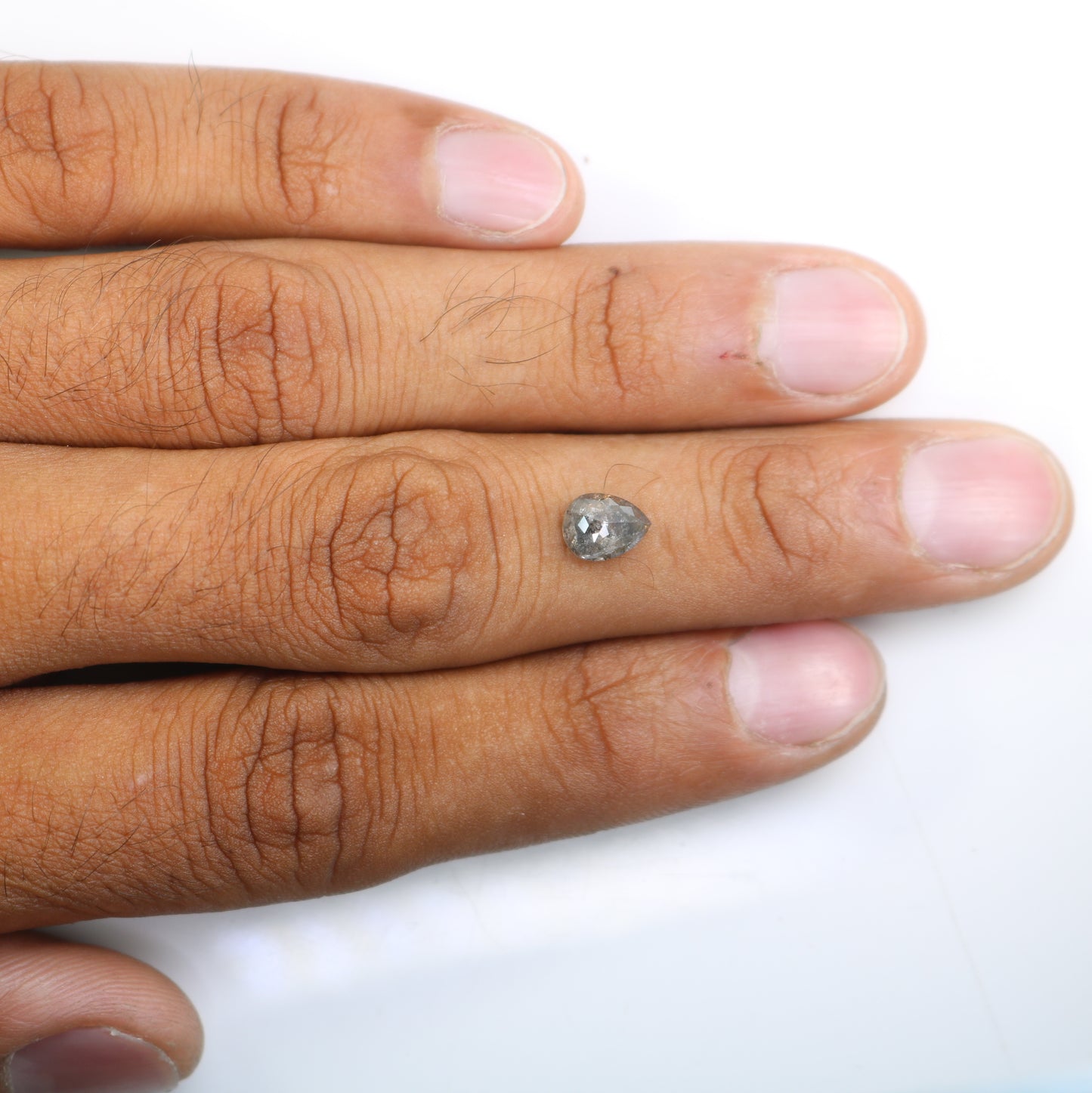 1.49 Carat Natural Loose And Pepper Pear Shaped Diamond Ring - JayKrishna Diamond