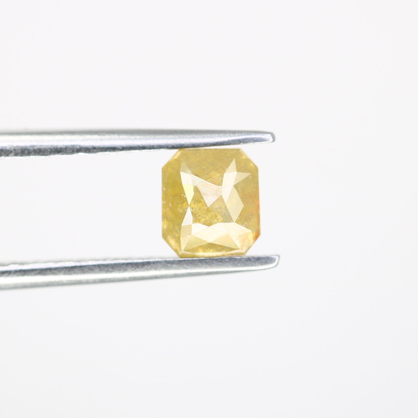 0.76 CT Loose Asscher Shape Yellow Diamond For Engagement Ring - JayKrishna Diamond