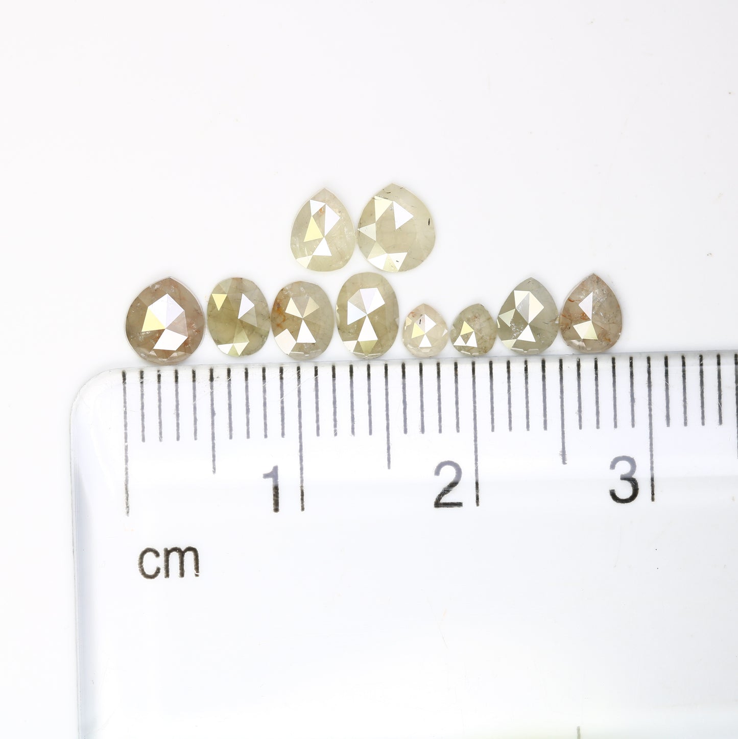 1.75 CT Natural Grey Pear Shaped 5.00 MM Loose Diamond For Promise Ring - JayKrishna Diamond