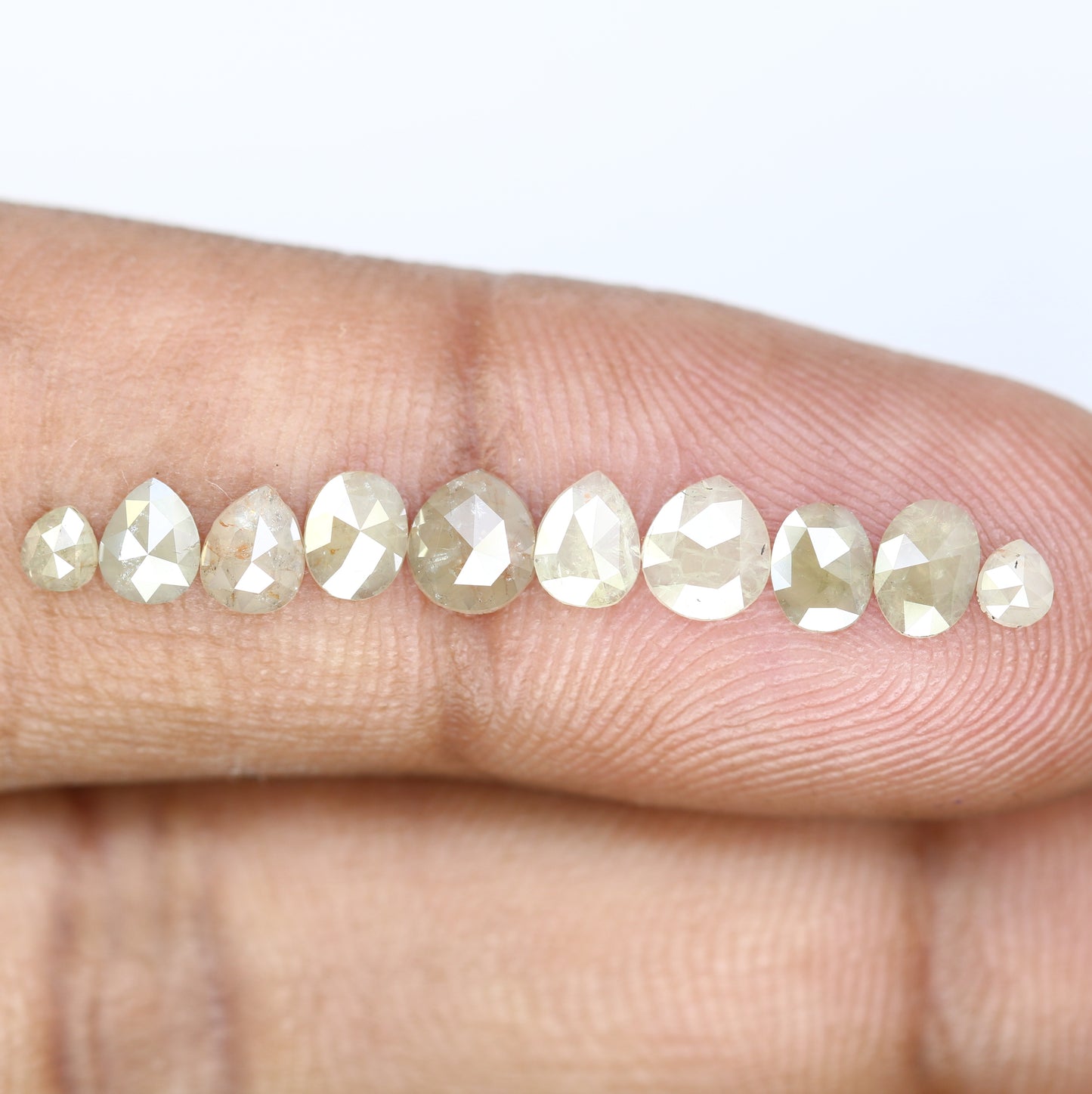 1.75 CT Natural Grey Pear Shaped 5.00 MM Loose Diamond For Promise Ring - JayKrishna Diamond