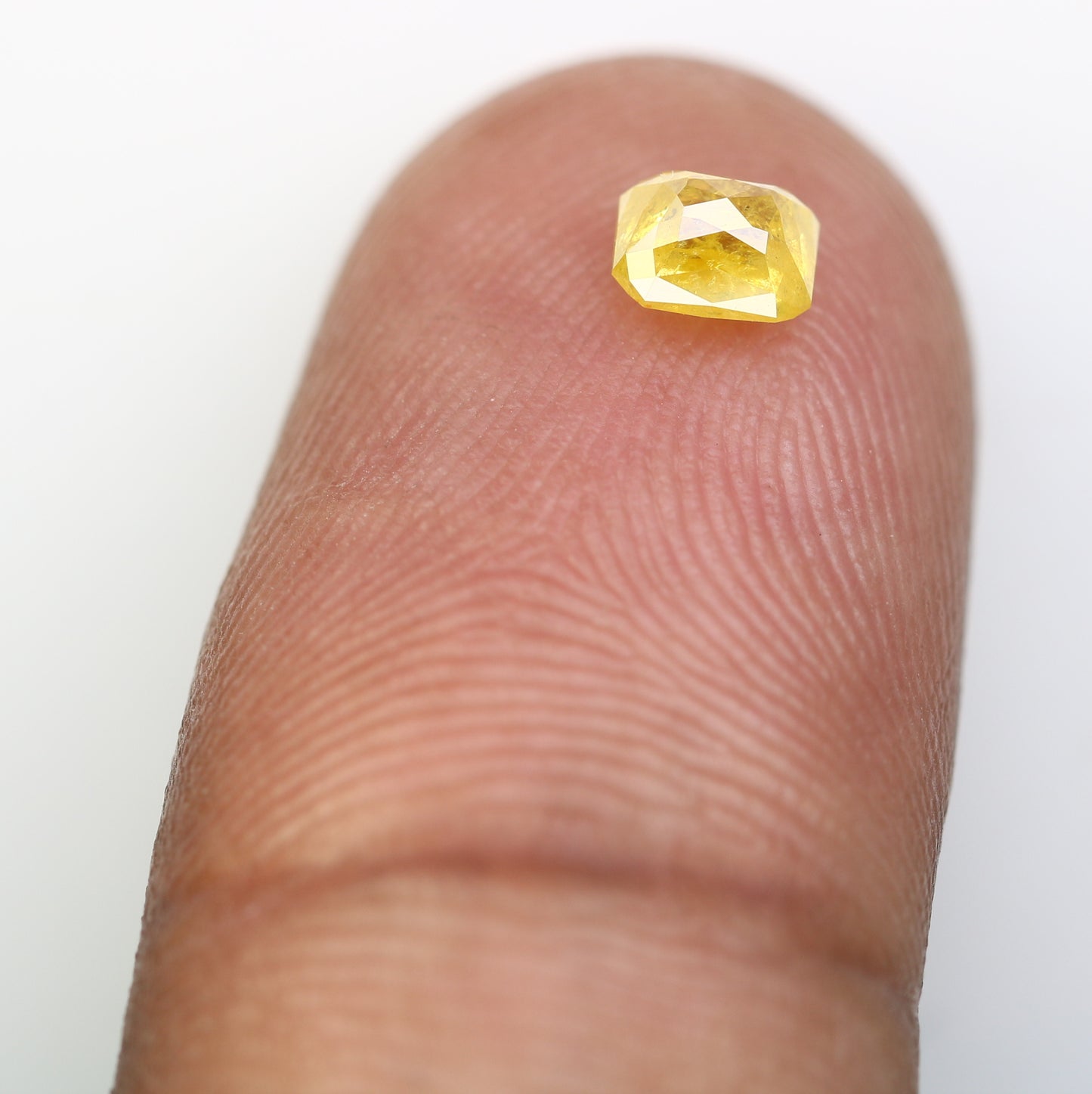 0.58 CT Natural Yellow Emerald-Shaped Diamond – Elegant Loose Gem for Stunning Engagement Rings - JayKrishna Diamond