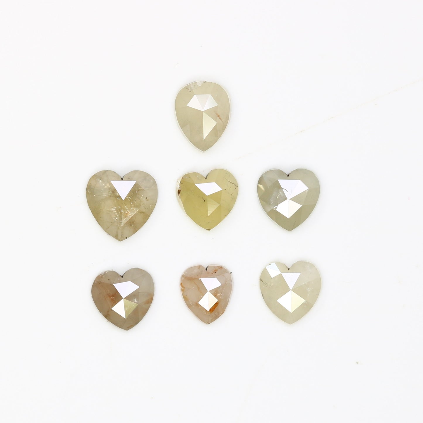 0.90 Carat 4.00 MM Heart Shape Fancy Grey Diamond Lot For Designer Jewelry - JayKrishna Diamond