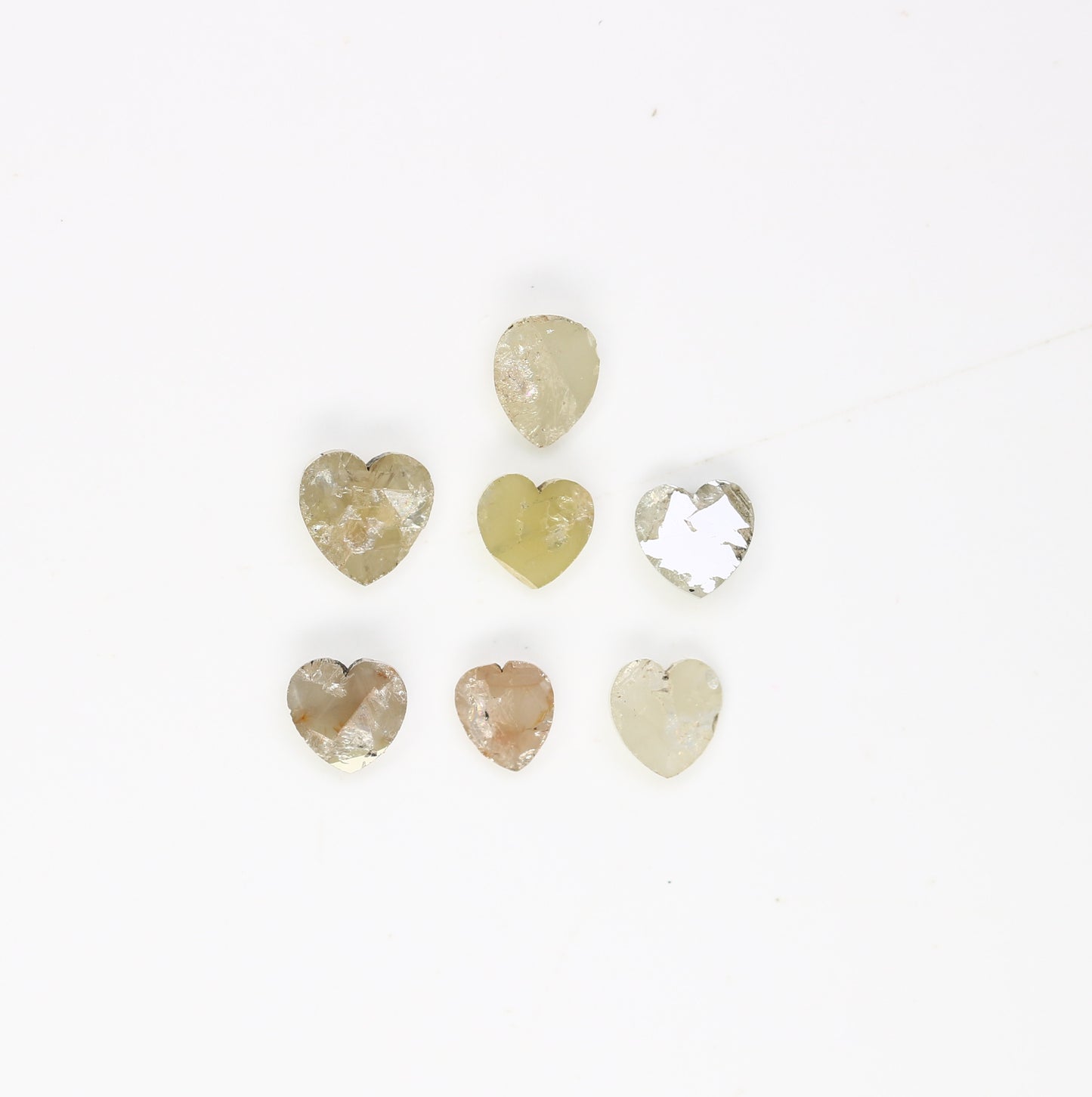 0.90 Carat 4.00 MM Heart Shape Fancy Grey Diamond Lot For Designer Jewelry - JayKrishna Diamond