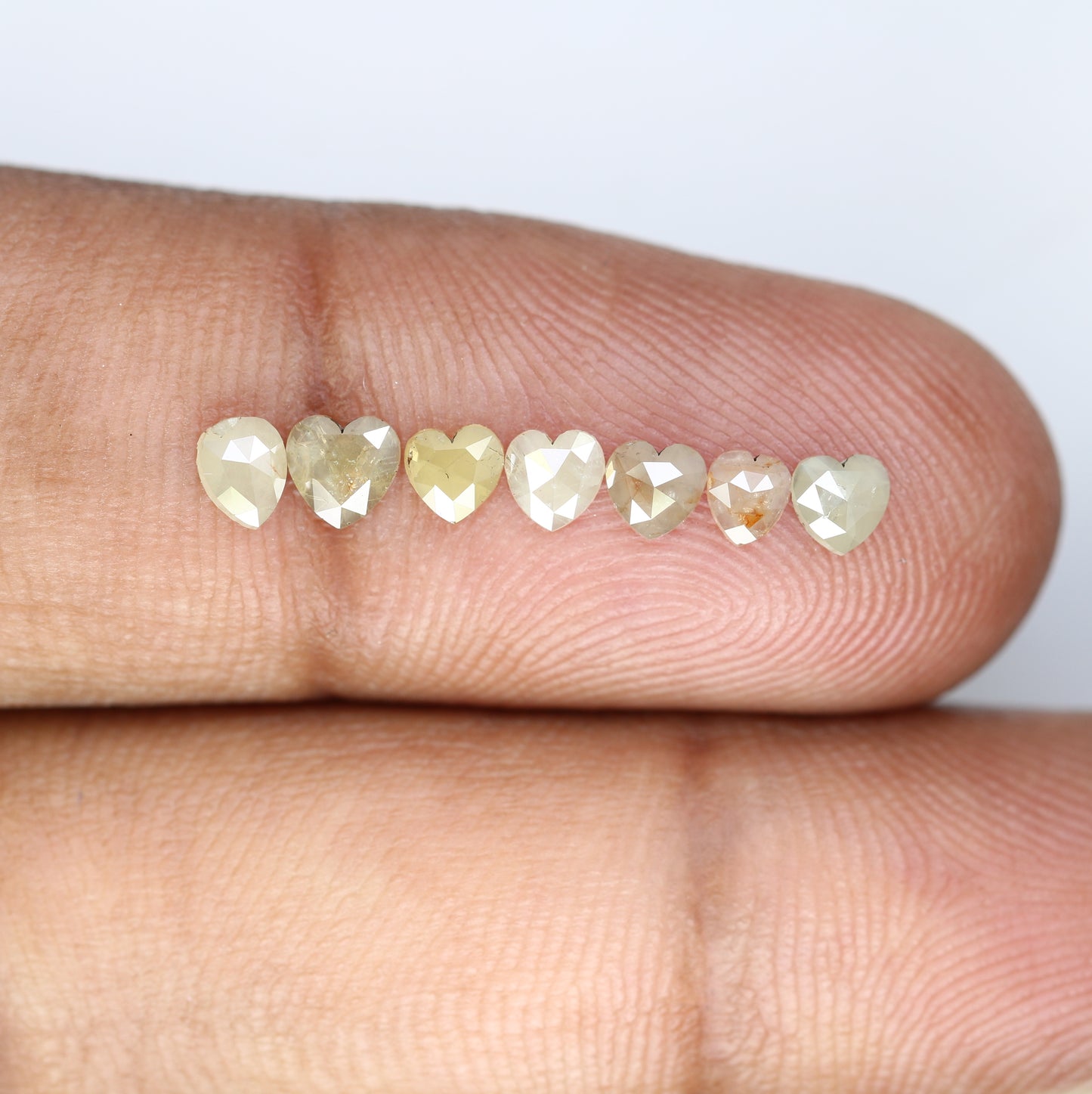0.90 Carat 4.00 MM Heart Shape Fancy Grey Diamond Lot For Designer Jewelry - JayKrishna Diamond
