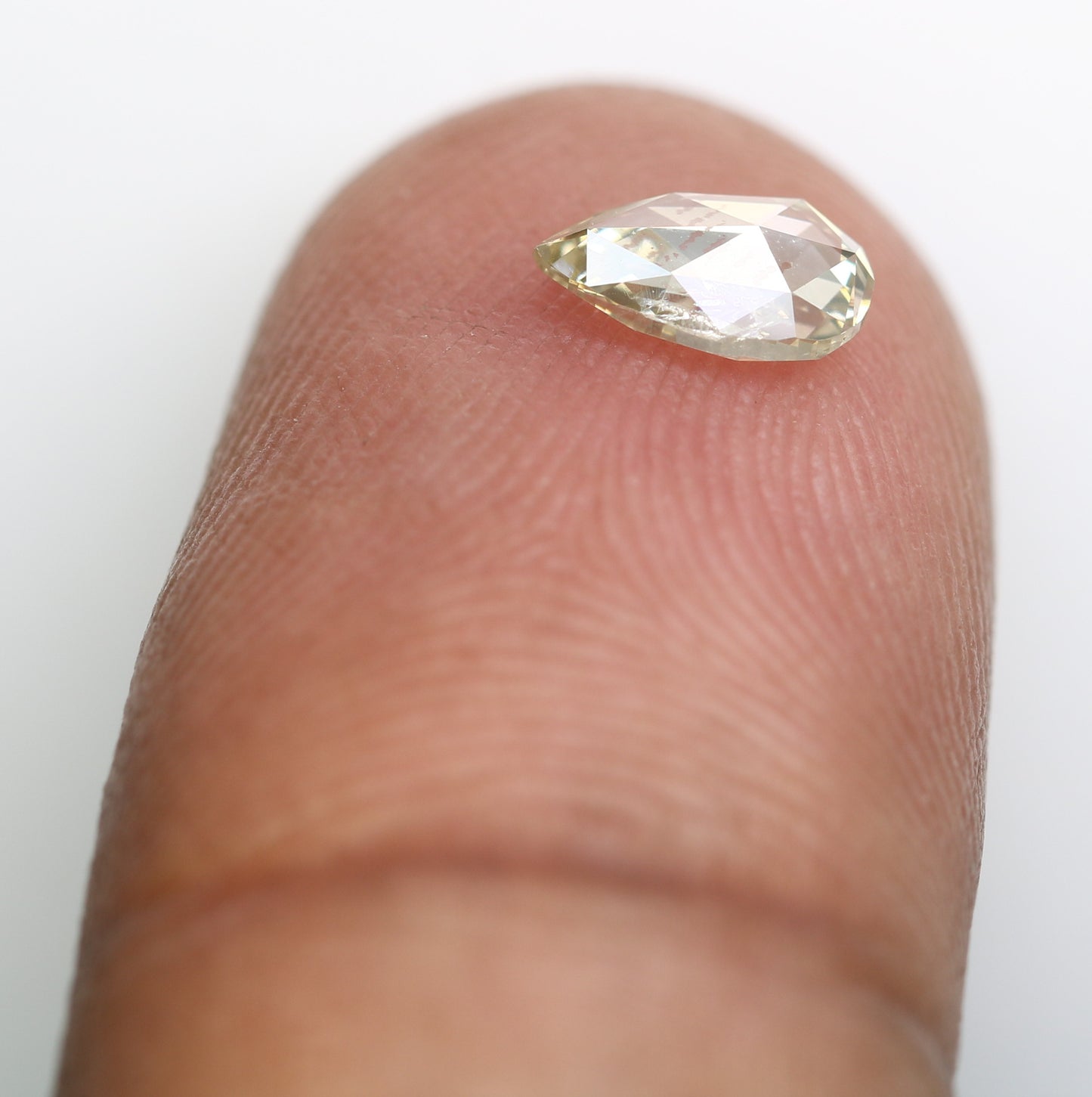 0.57 CT Fancy Light Yellow Pear-Shaped Diamond – Radiant Loose Gem for Celestial Galaxy Rings - JayKrishna Diamond