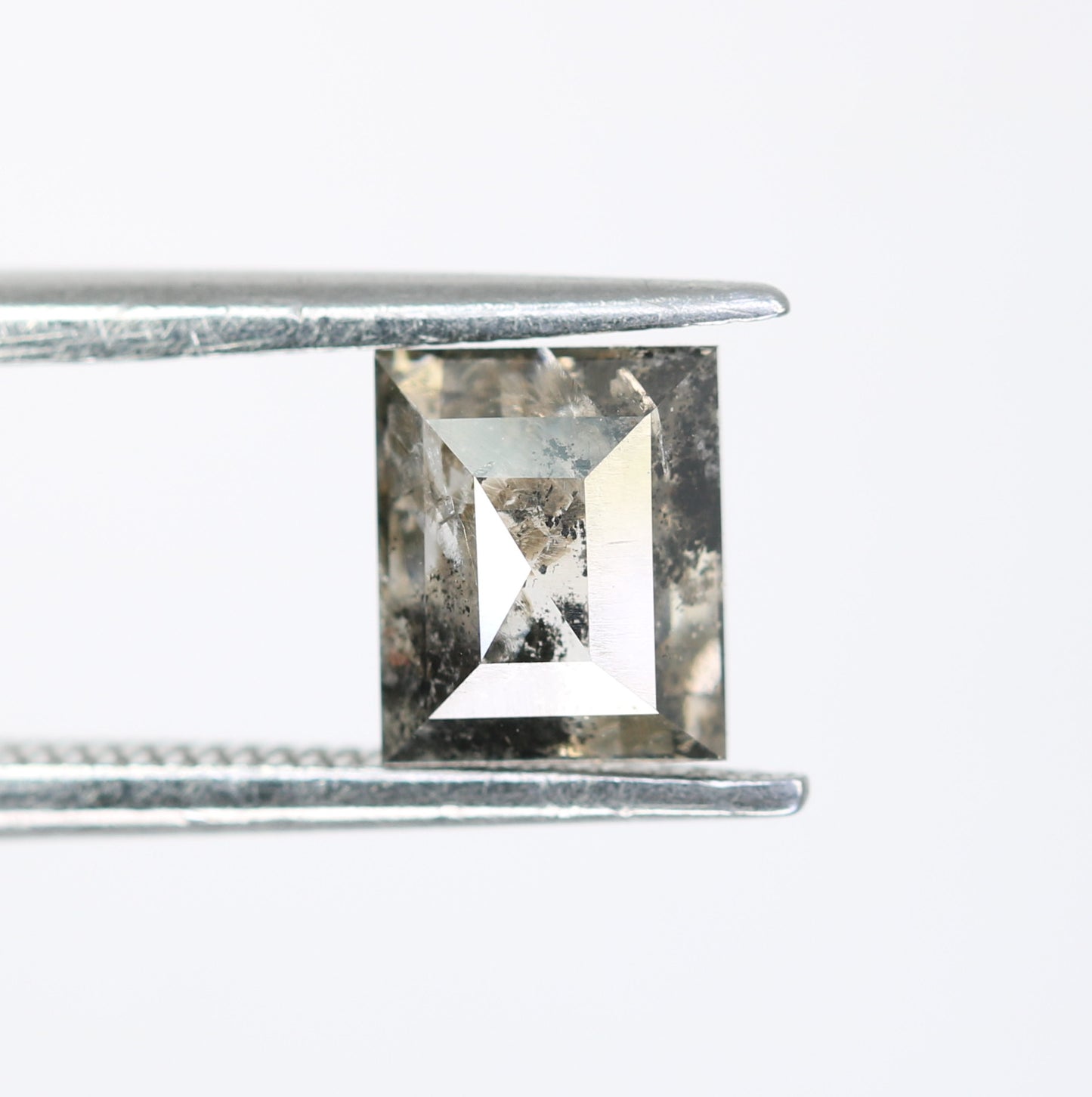 1.12 Ct Salt And Pepper Loose Geometric Shaped Diamond For Engagement Ring - JayKrishna Diamond