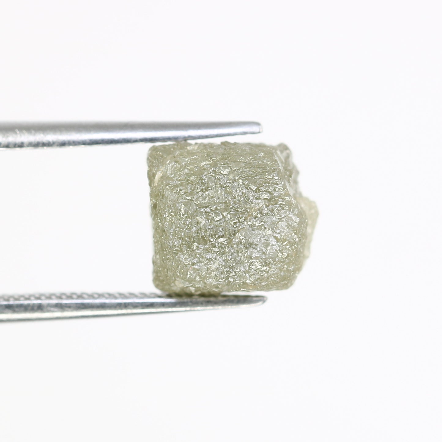 5.92 Carat Natural Grey Uncut Raw Congo Cube Rough Diamond For Wedding Ring - JayKrishna Diamond