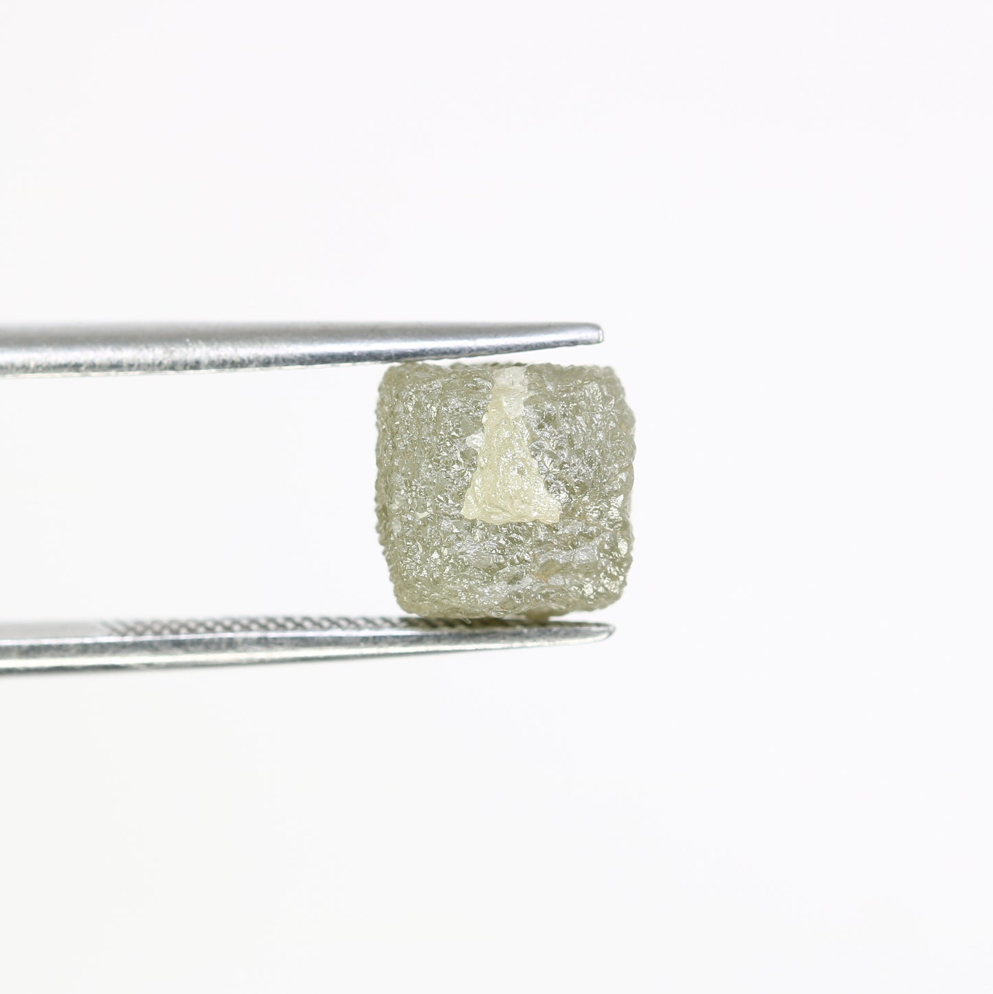 5.92 Carat Natural Grey Uncut Raw Congo Cube Rough Diamond For Wedding Ring - JayKrishna Diamond